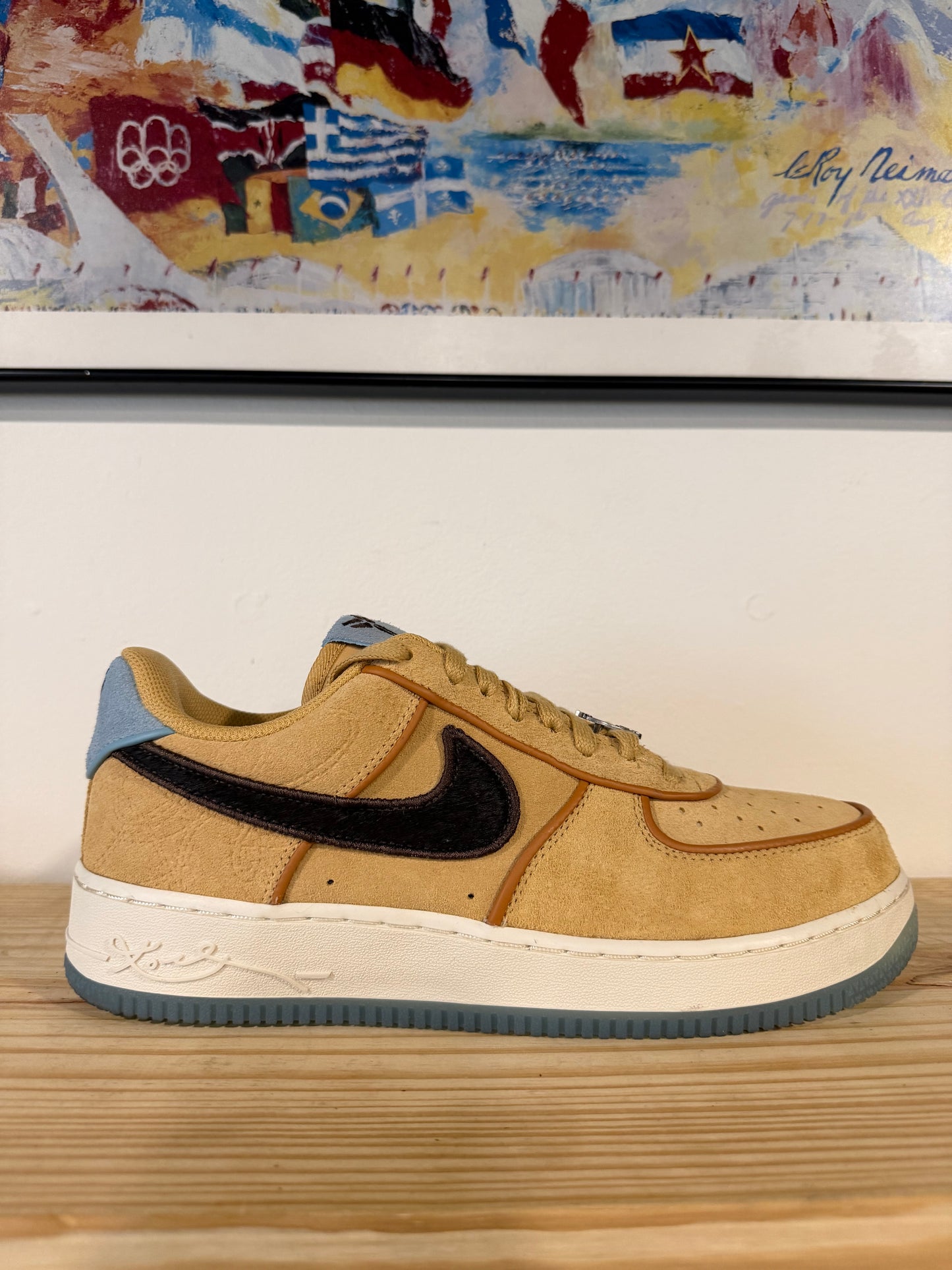 Preowned Nike Air Force 1 Low Protro Kobe Bryant Siempre Hermanos Sz 10.5M/12W