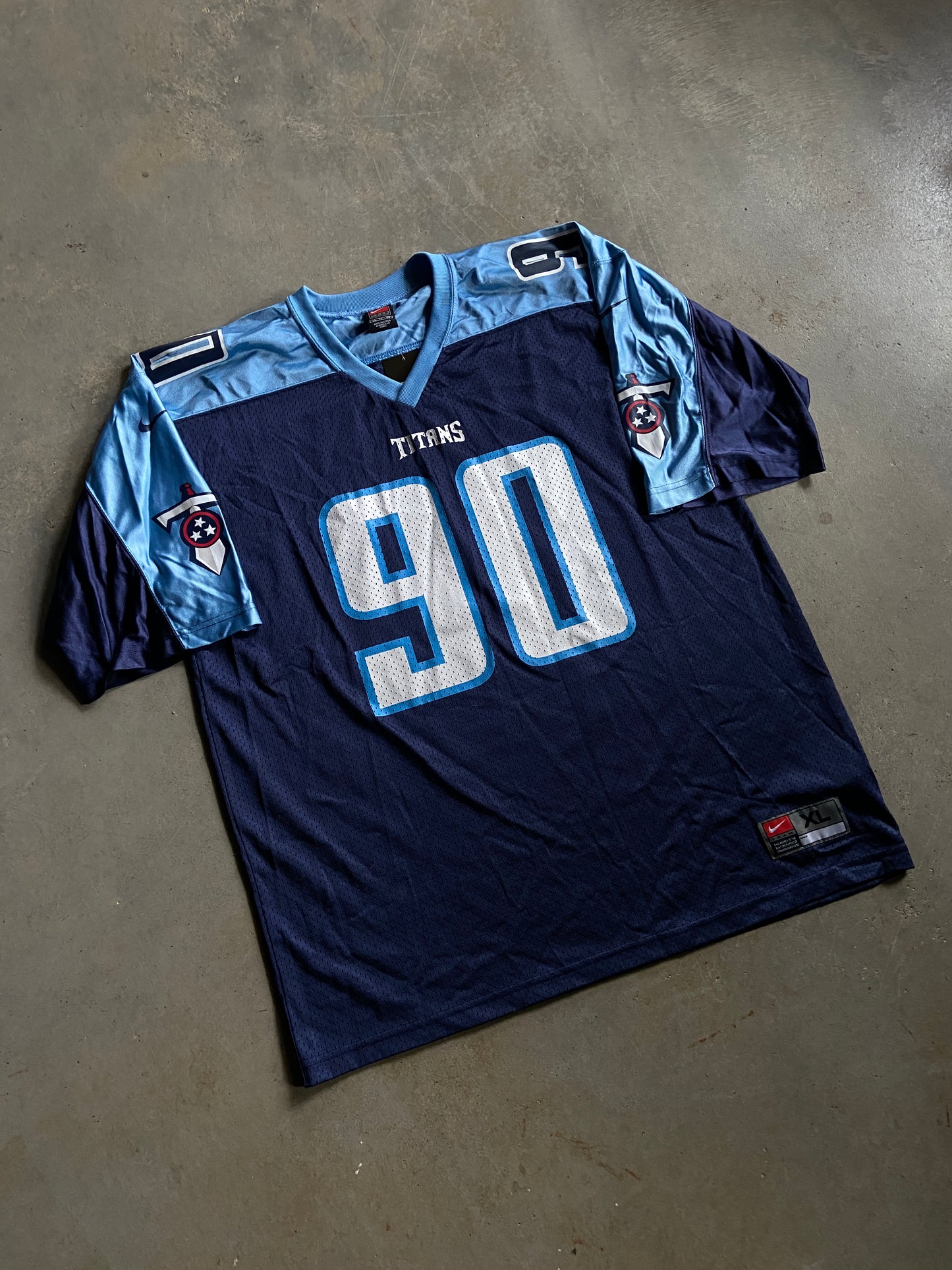 VTG Nike Tennessee Titans Jevon Kearse Jersey Sz XL