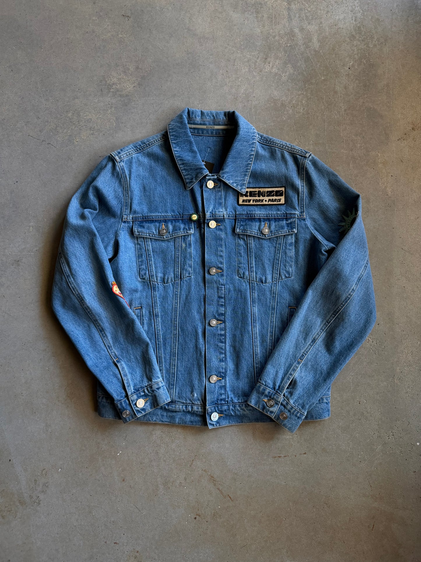 Kenzo Patch Denim Jacket Sz M