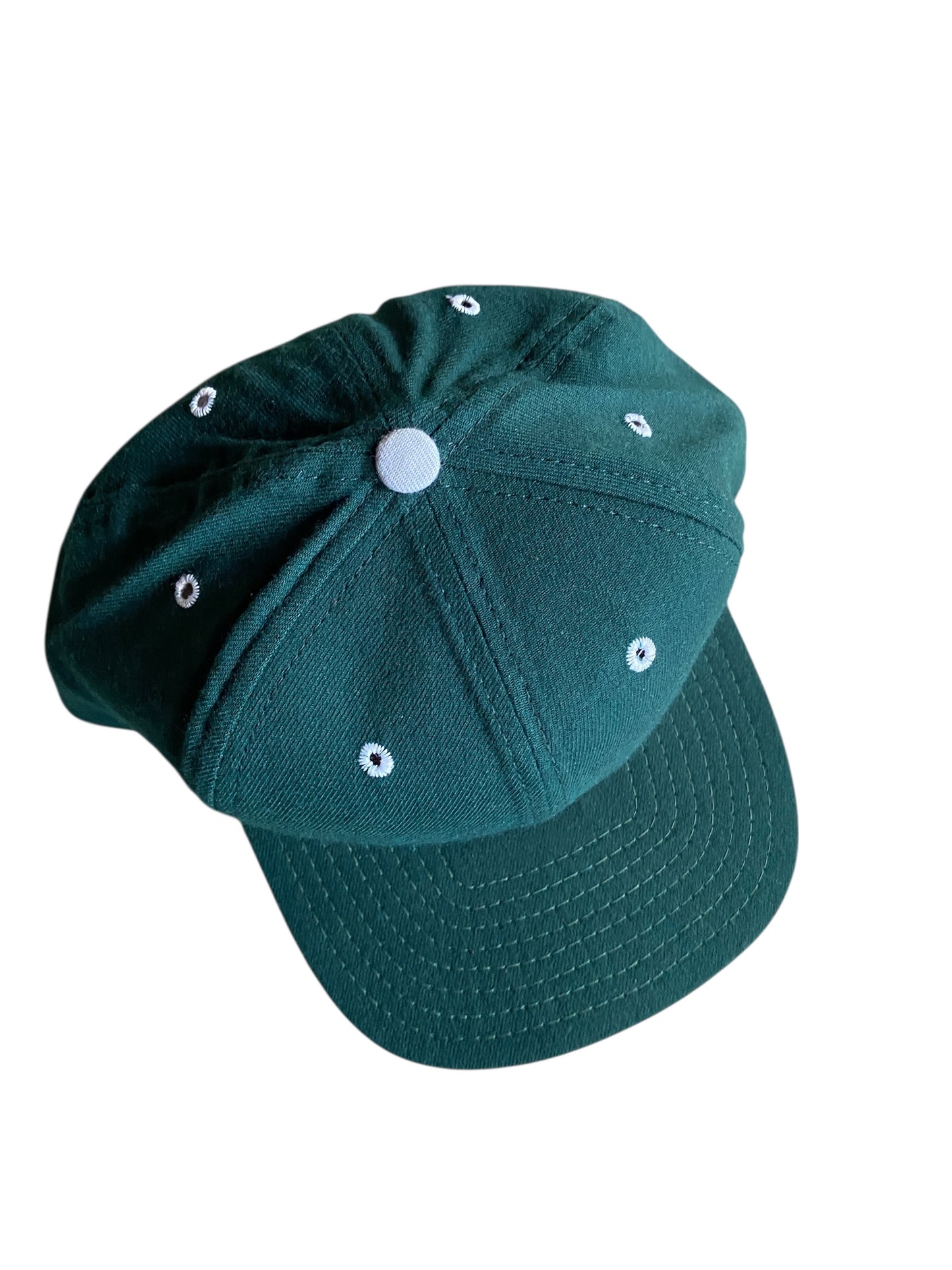 VTG 90s New Era Blank Spartan Green Snapback Hat