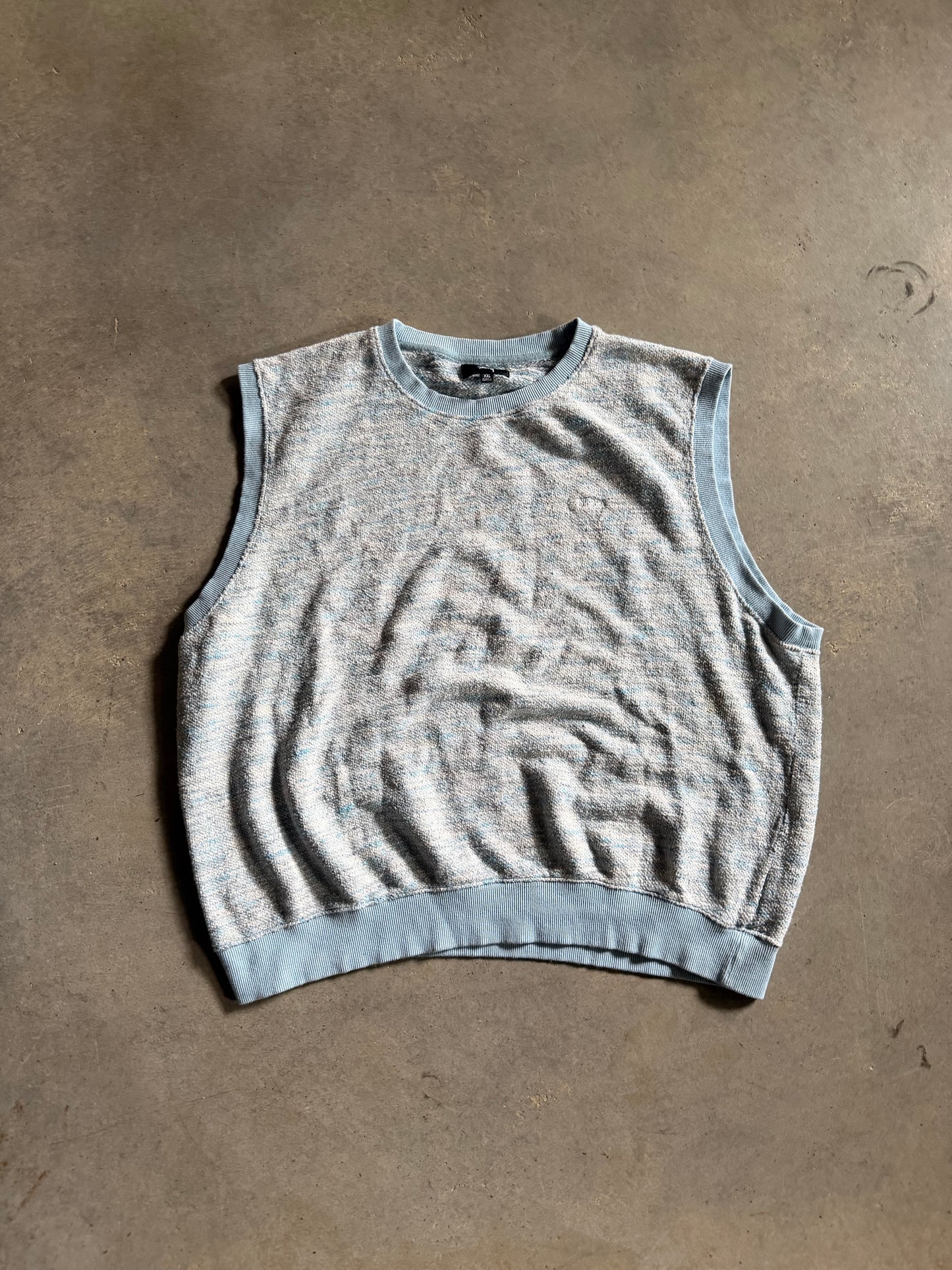 Stussy Light Blue Sweater Vest Sz 2XL