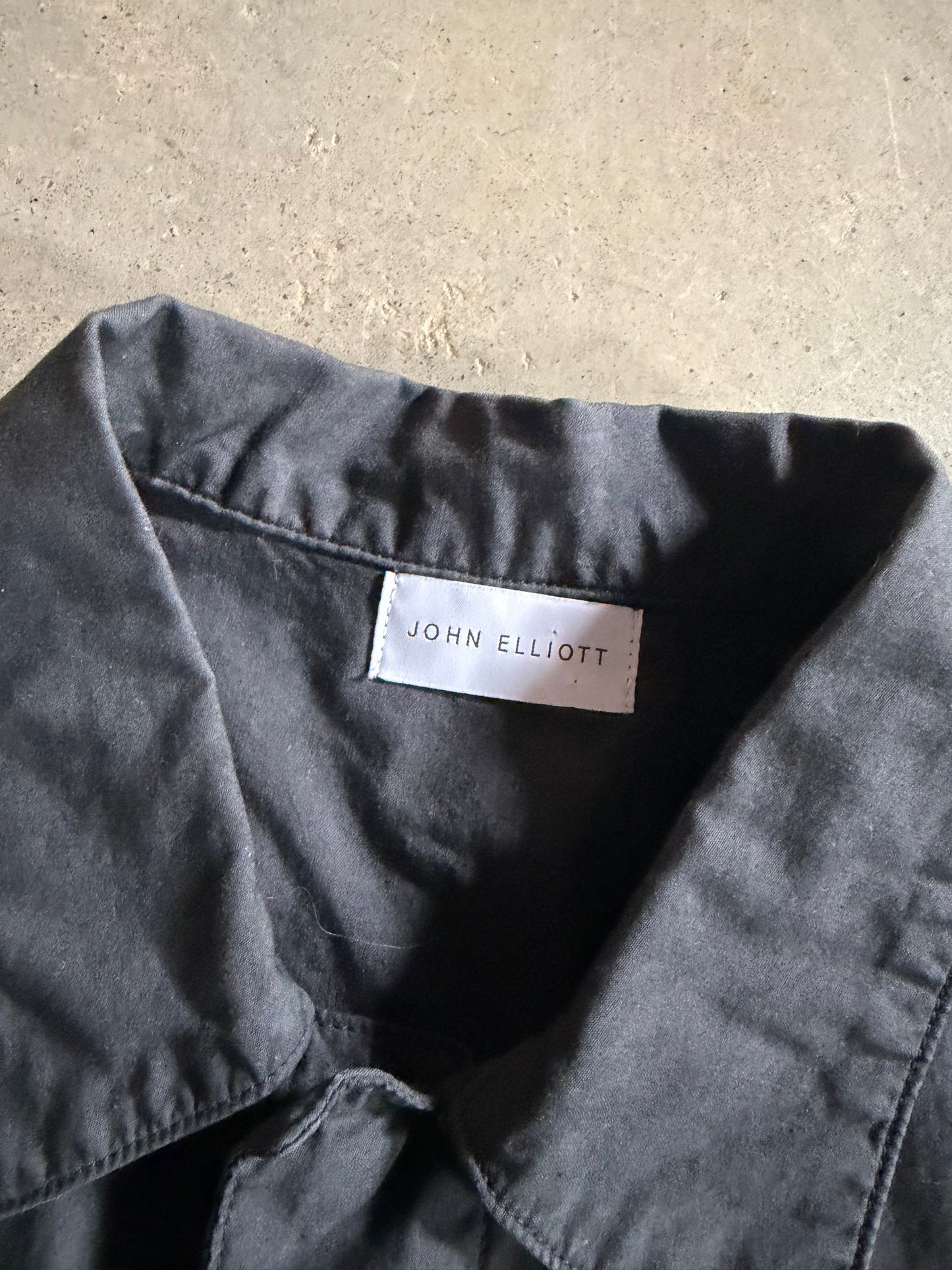 John Elliott Gray Button Up Shirt Sz M/L