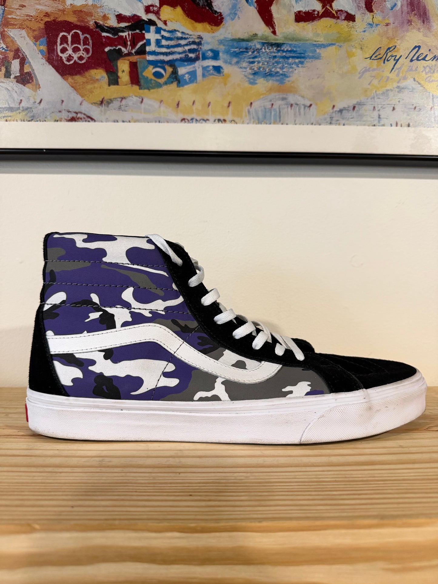 Vans SK8-Hi Top Pop Camo Heliotrope Purple Black Sz 13M/14.5W
