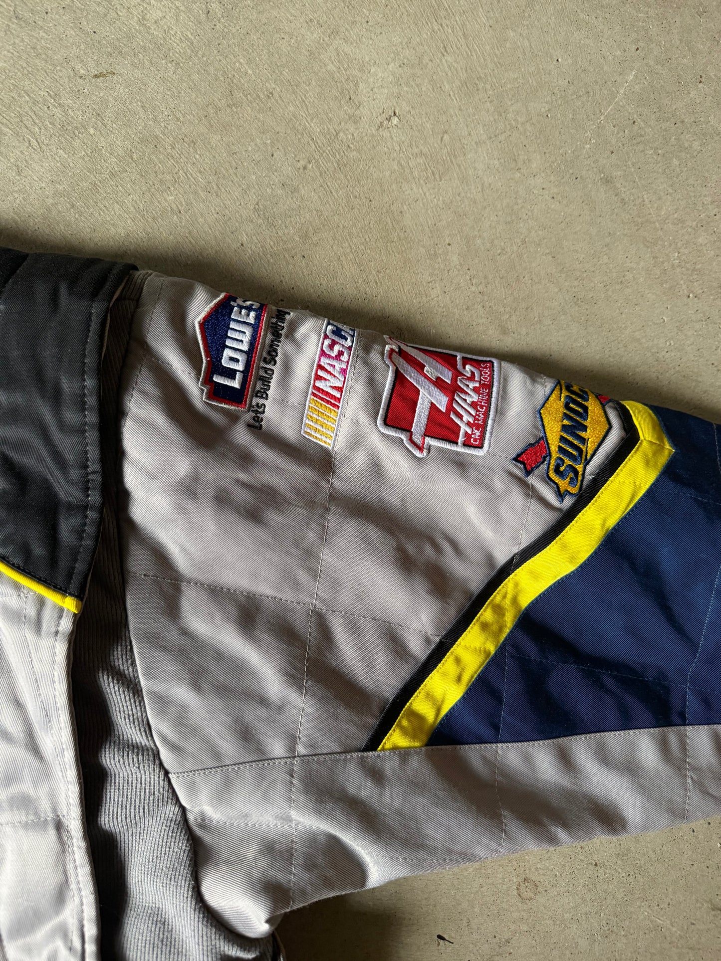 VTG Lowe's Blue/Gray Nascar Jacket Sz XL