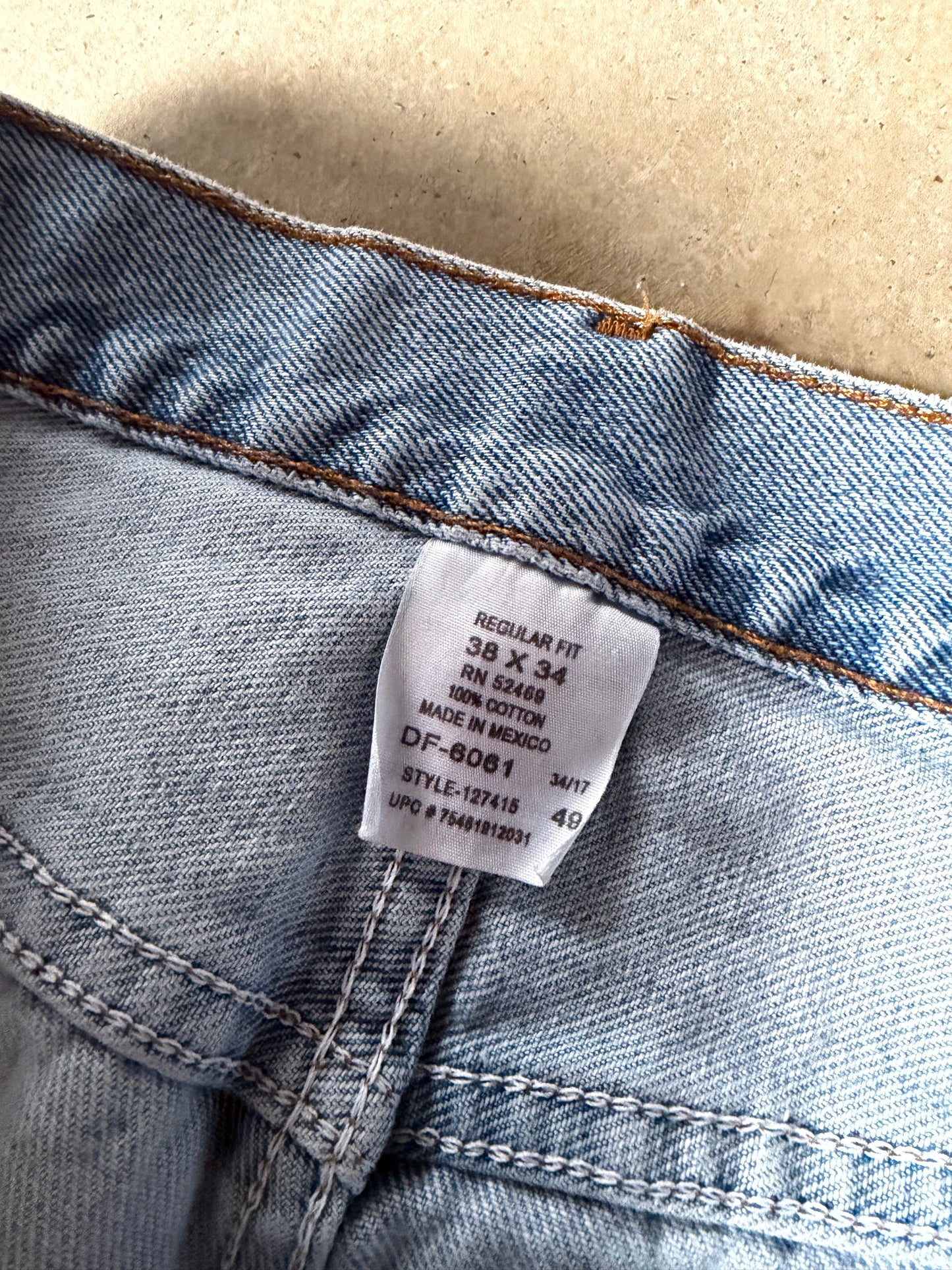 Faded Glory Light Wash Denim Jeans Sz 38x34