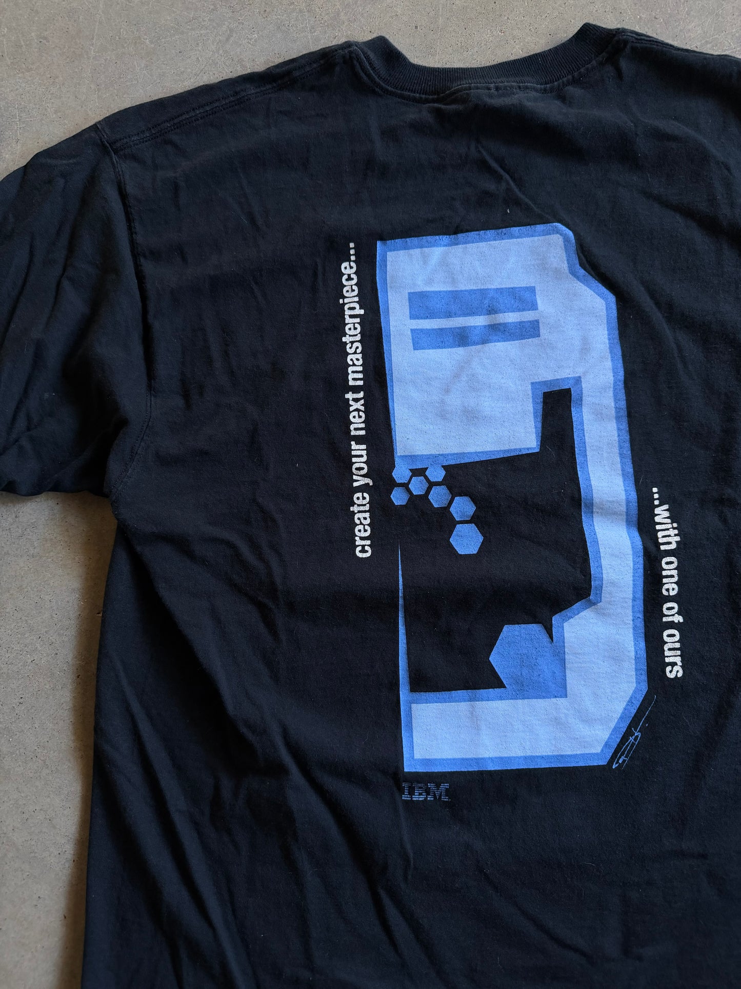 VTG IBM IntelliStation Create Your Next Masterpiece Tee Sz L/XL