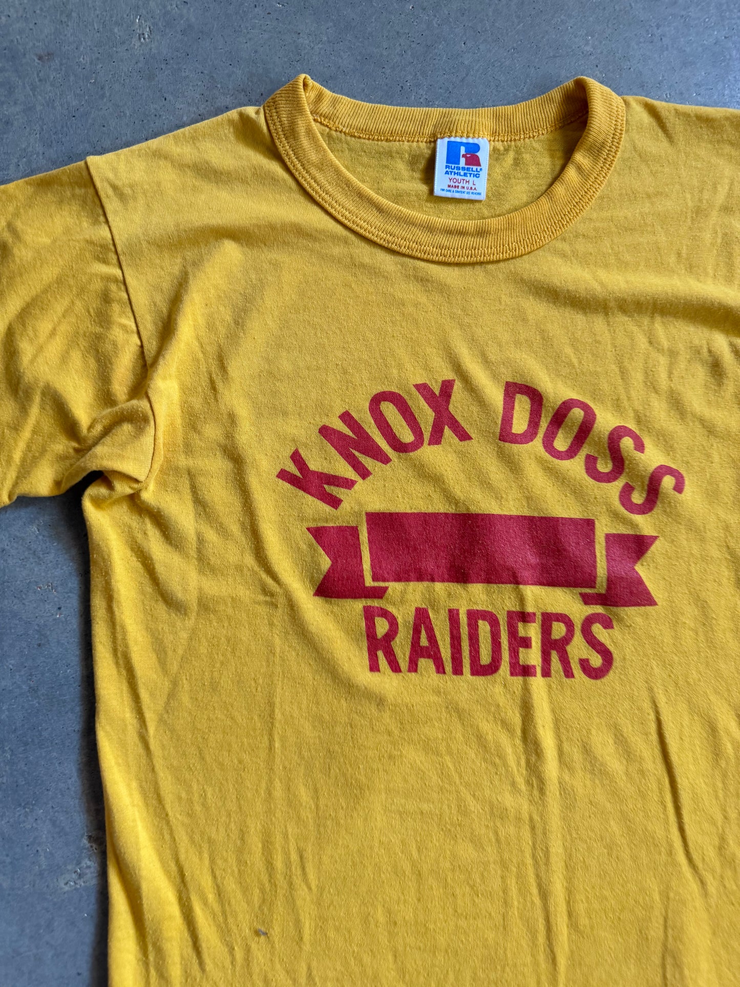 Vtg Knox Raiders Tee Sz S