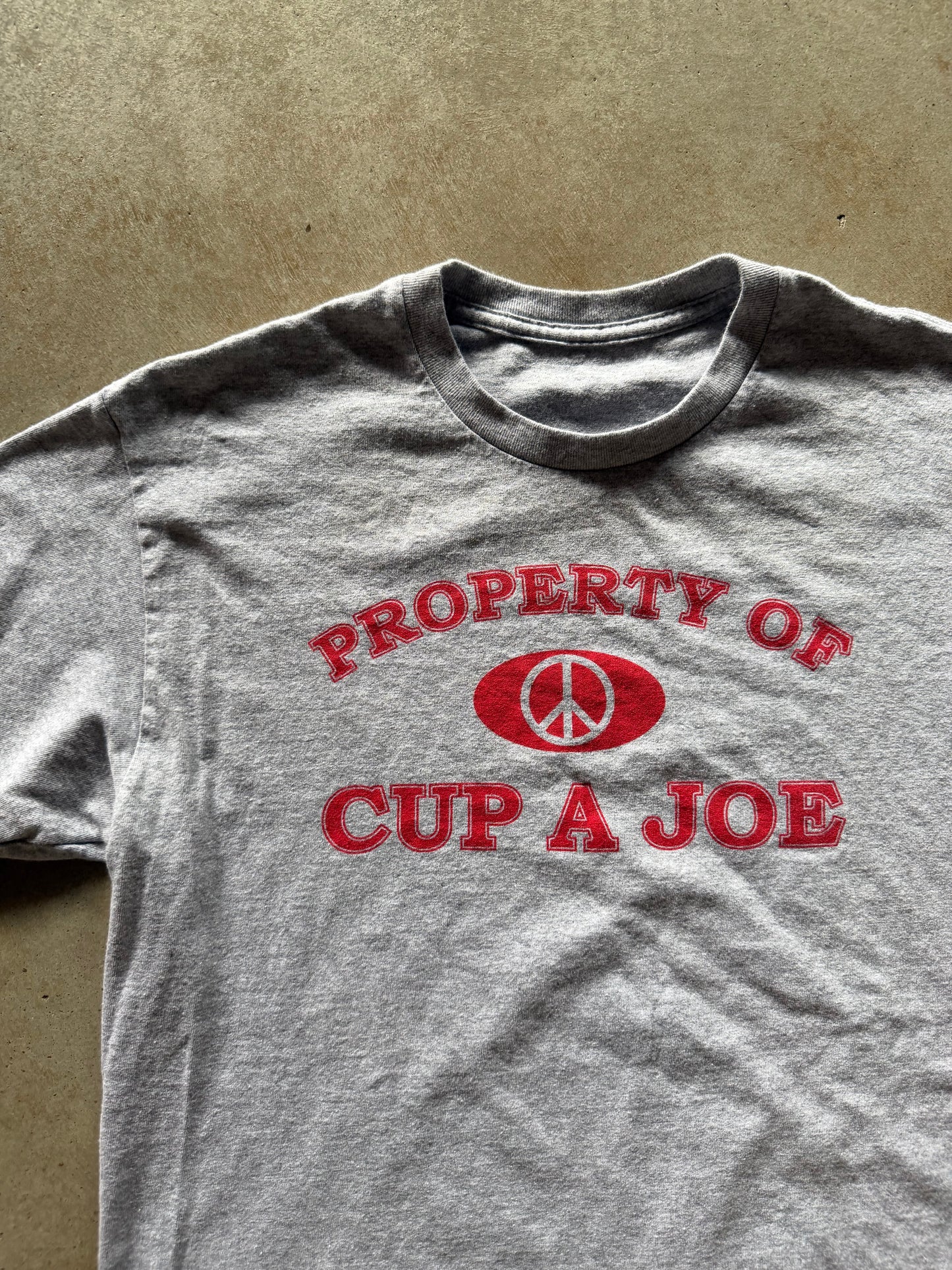 VTG Property Of Cup A Joe Tee Sz M
