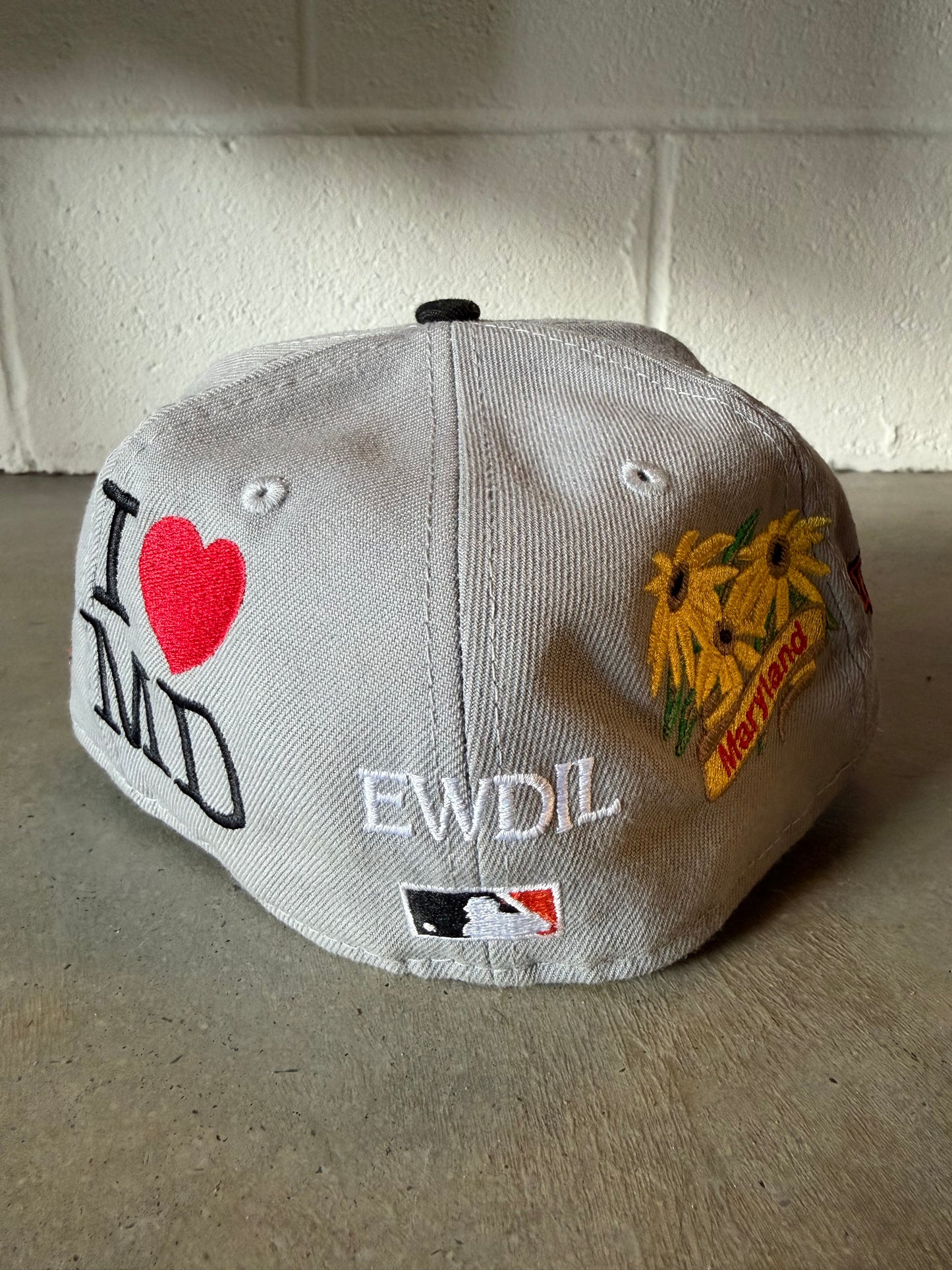 Lord Fubu Baltimore Orioles 5950s EWDIL Fitted Hat Sz 7 1/4