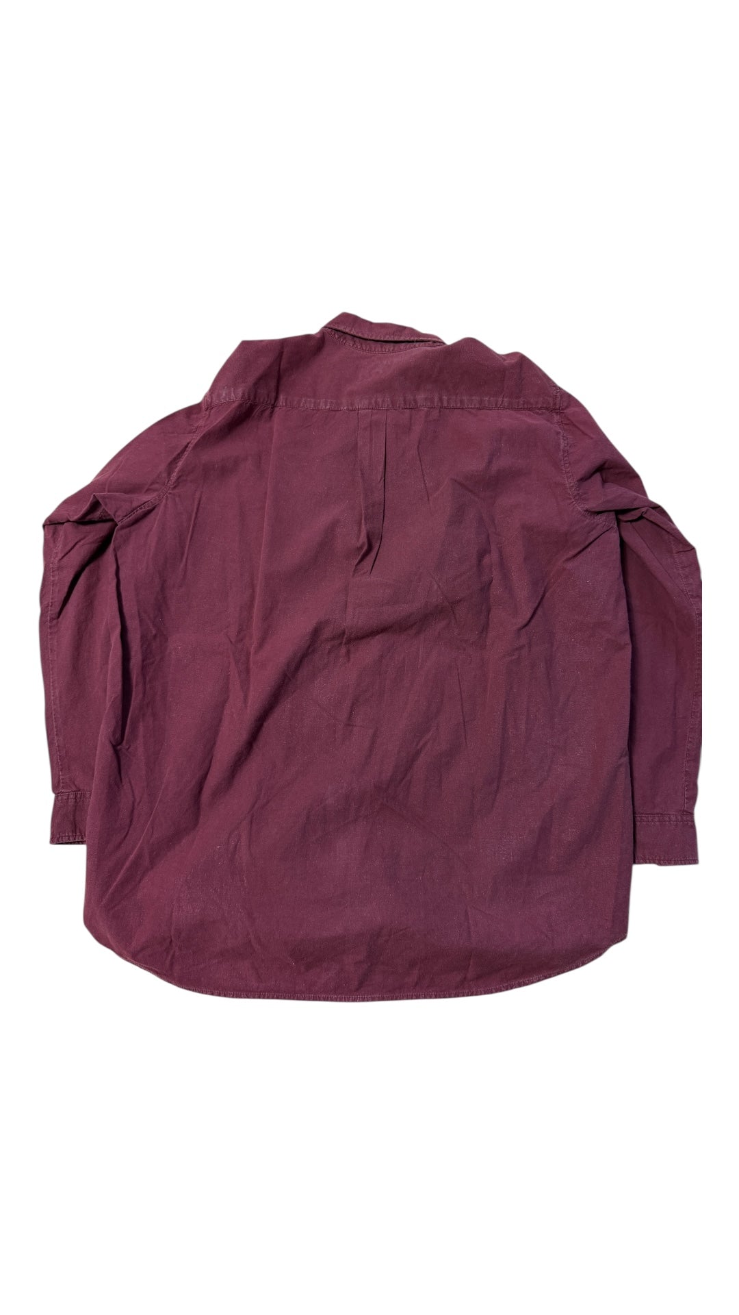 Stussy Burgundy Dress Shirt Sz L