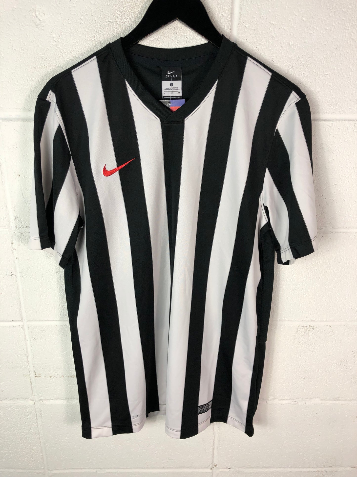 Nike Striped Soccer Jersey Sz Med