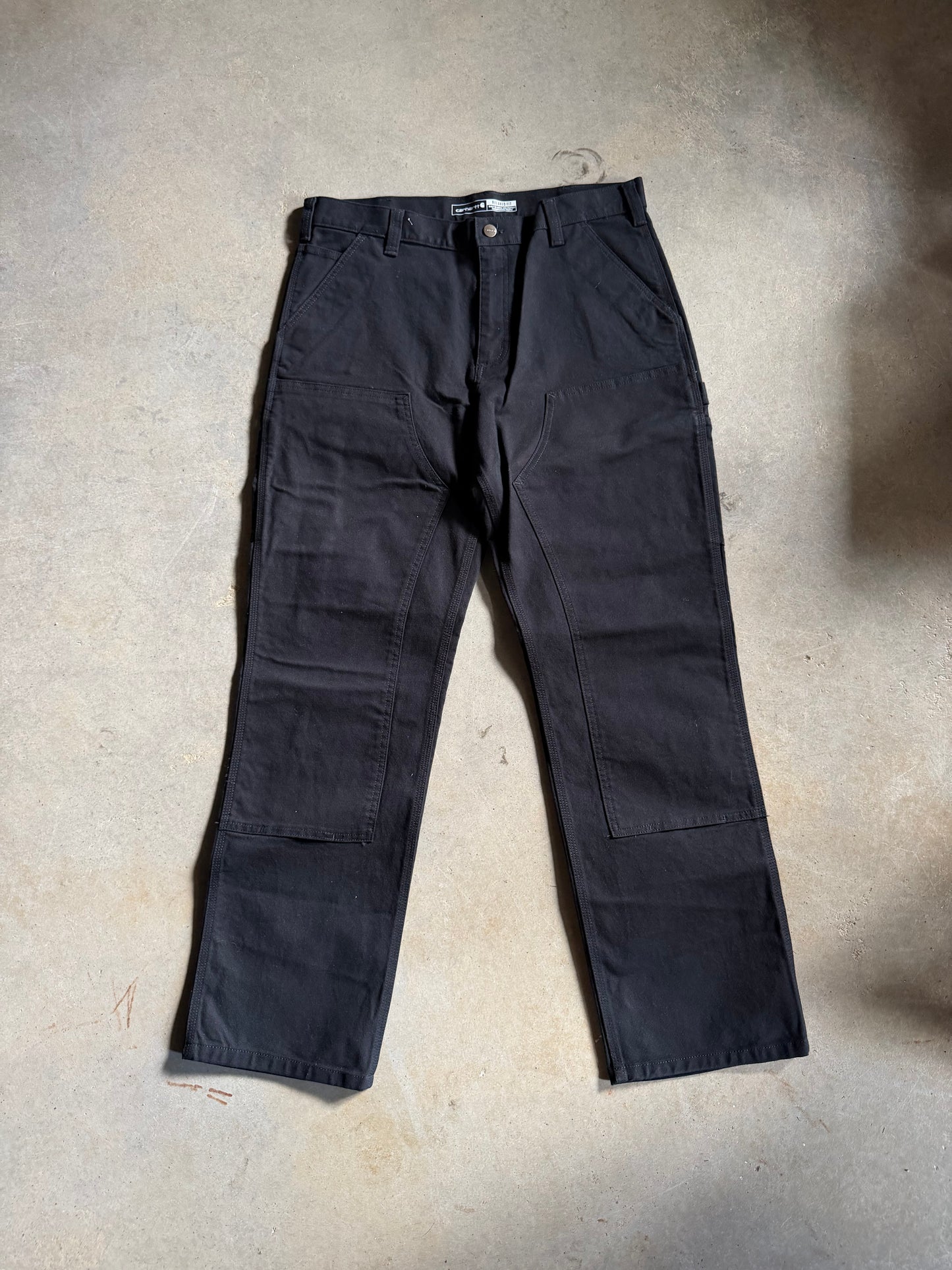Carhartt Black Double Knee Pants Sz 36x32