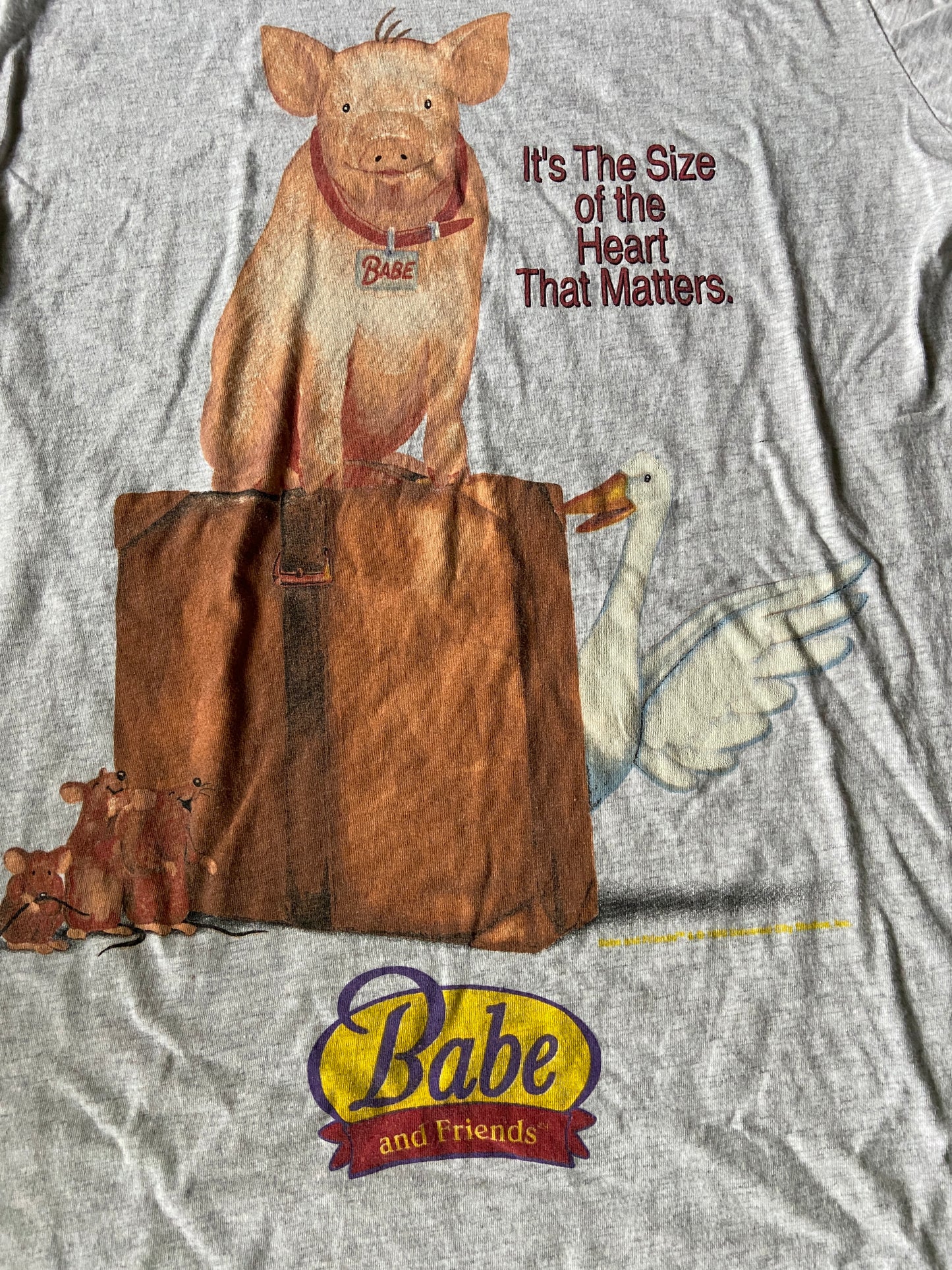 VTG Babe "Size Of The Heart" Tee Sz L/XL