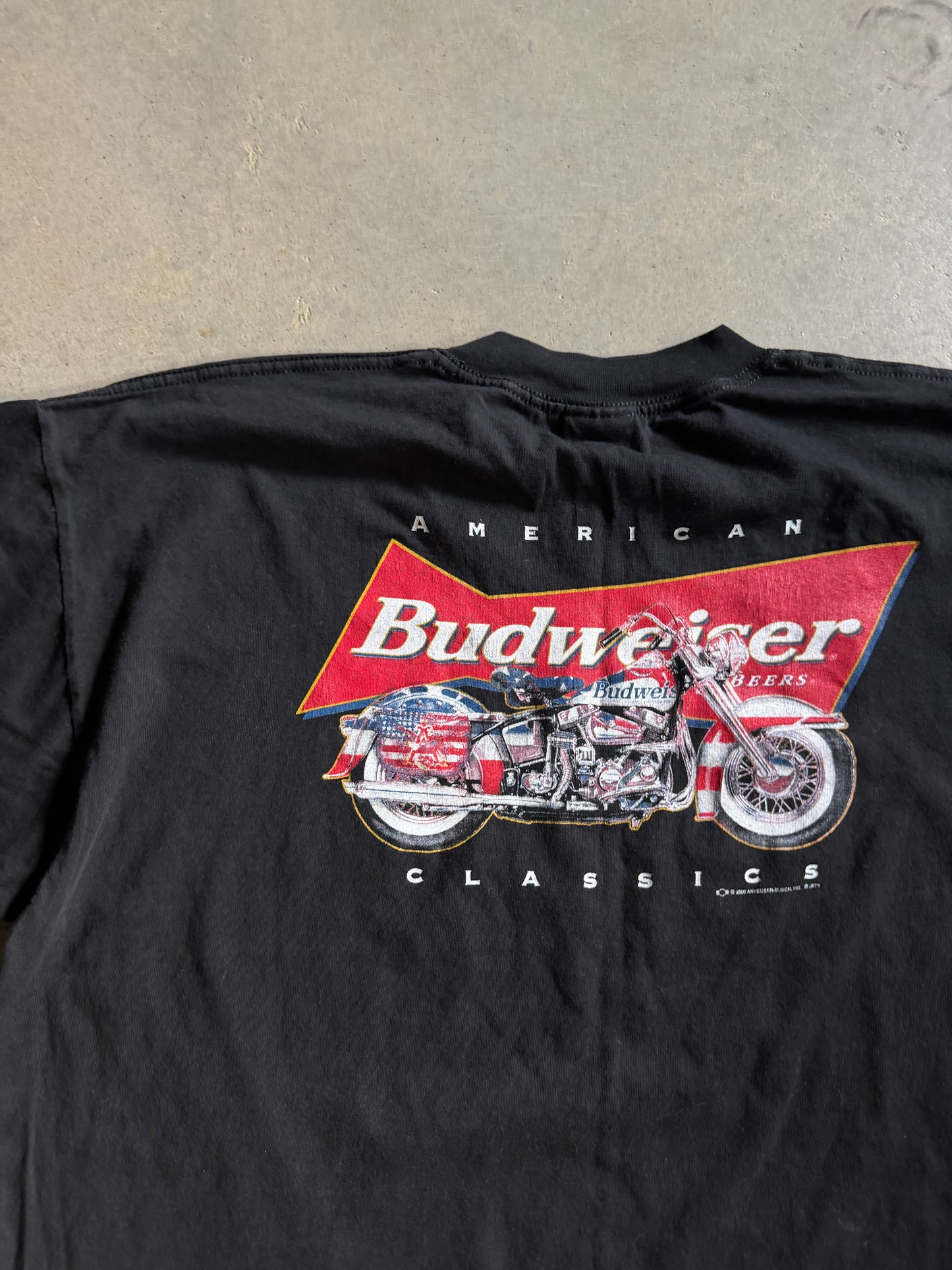 VTG Budweiser King Of Beers Motorcycle Tee Sz 2XL