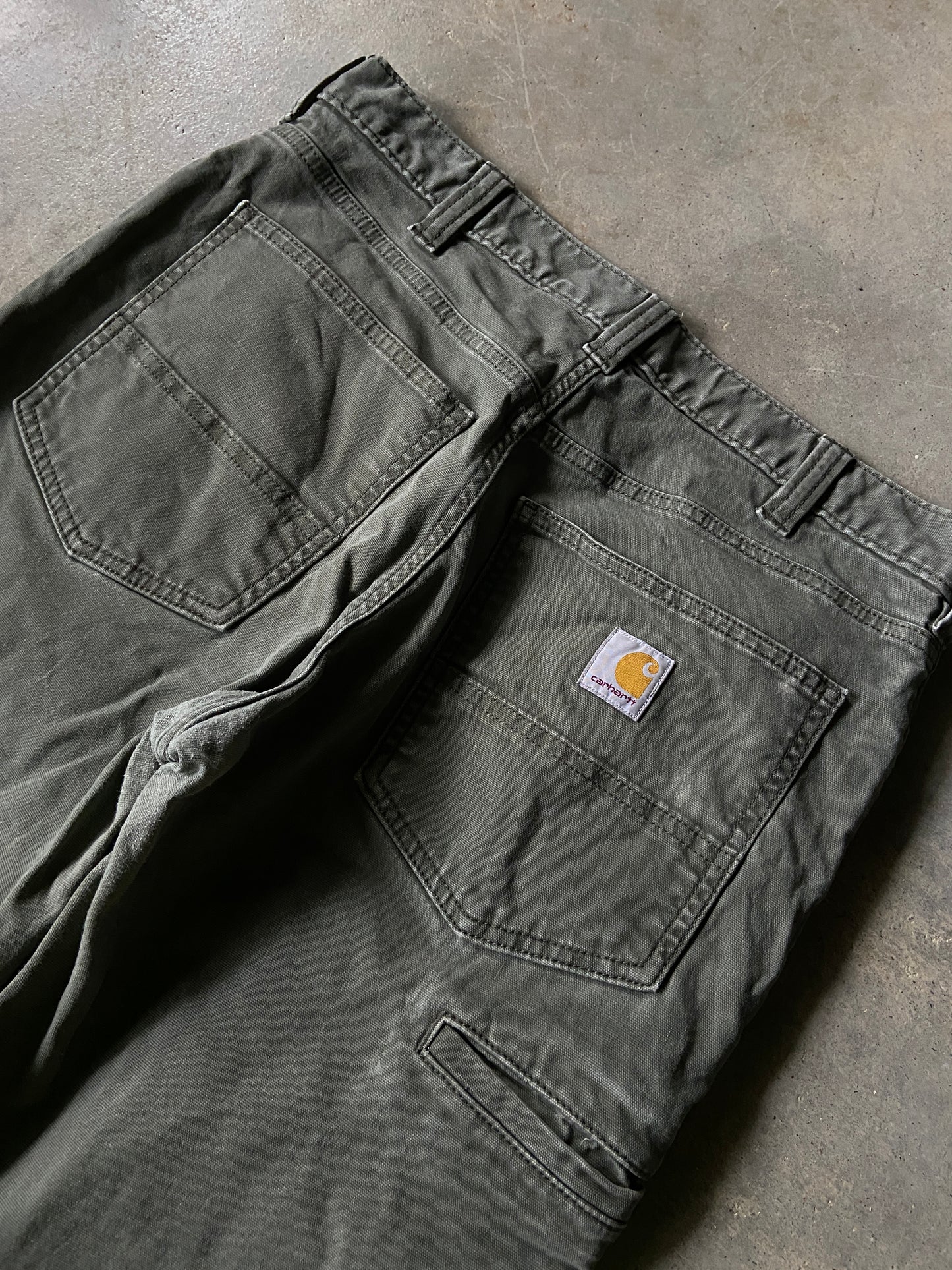 Carhartt Olive Work Pants Sz 32x30