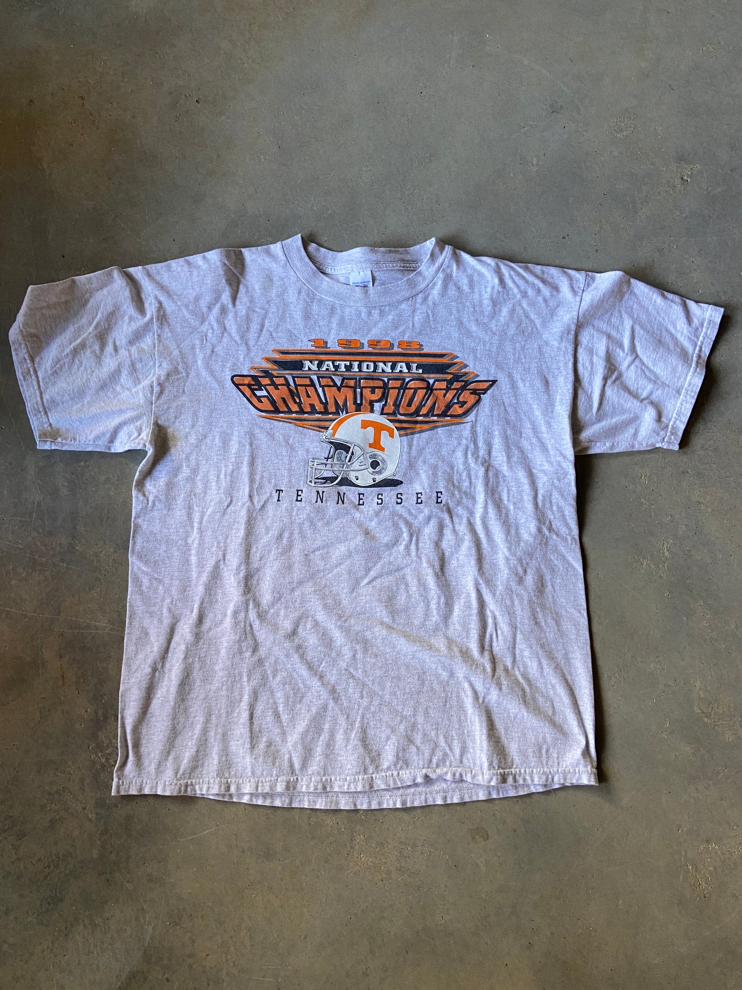 VTG 1997 Tennessee Vols National Champs Logo 7 Tee Sz XL