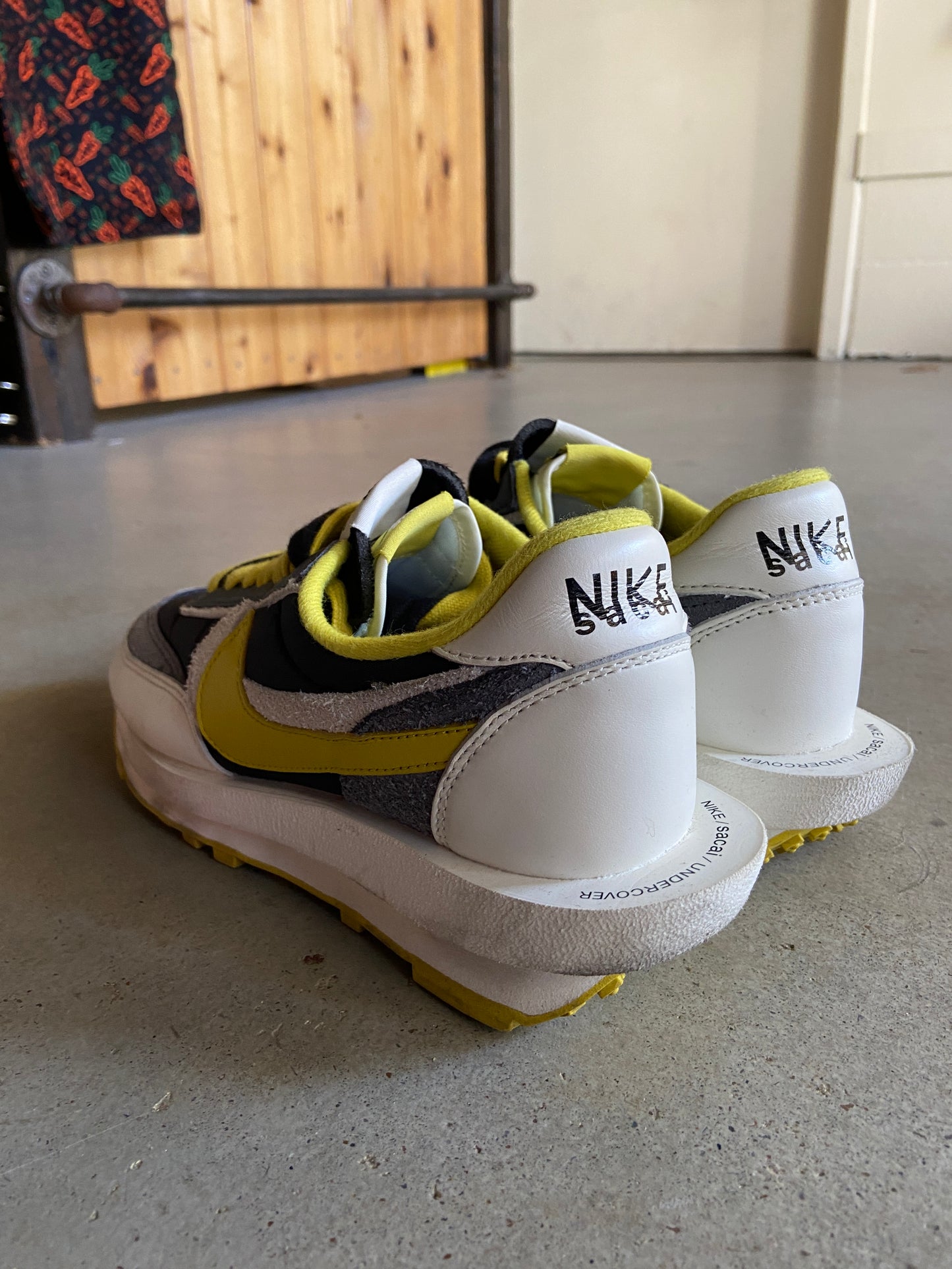 Preowned sacai x Undercover x Nike LDWaffle 'Bright Citron' Sz 7.5W/9M