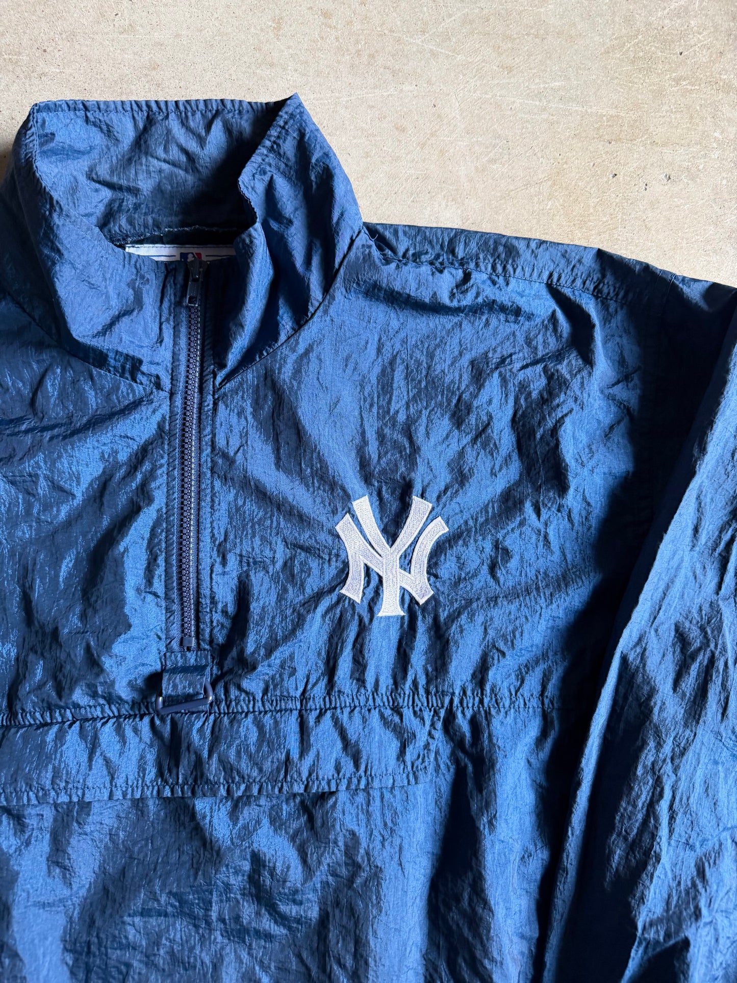 VTG New York Yankees Pullover Nylon Jacket Sz M
