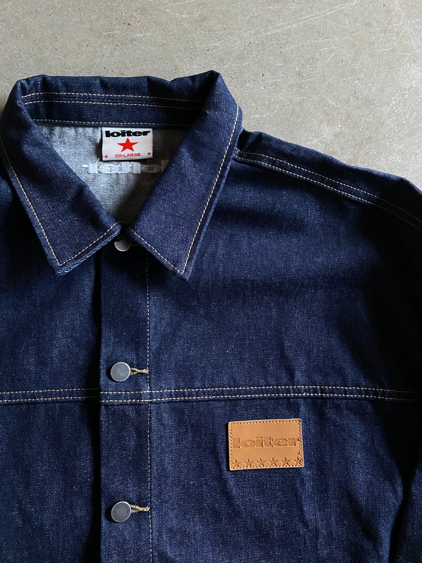 Loiter Denim Button Up Jacket Sz 2XL