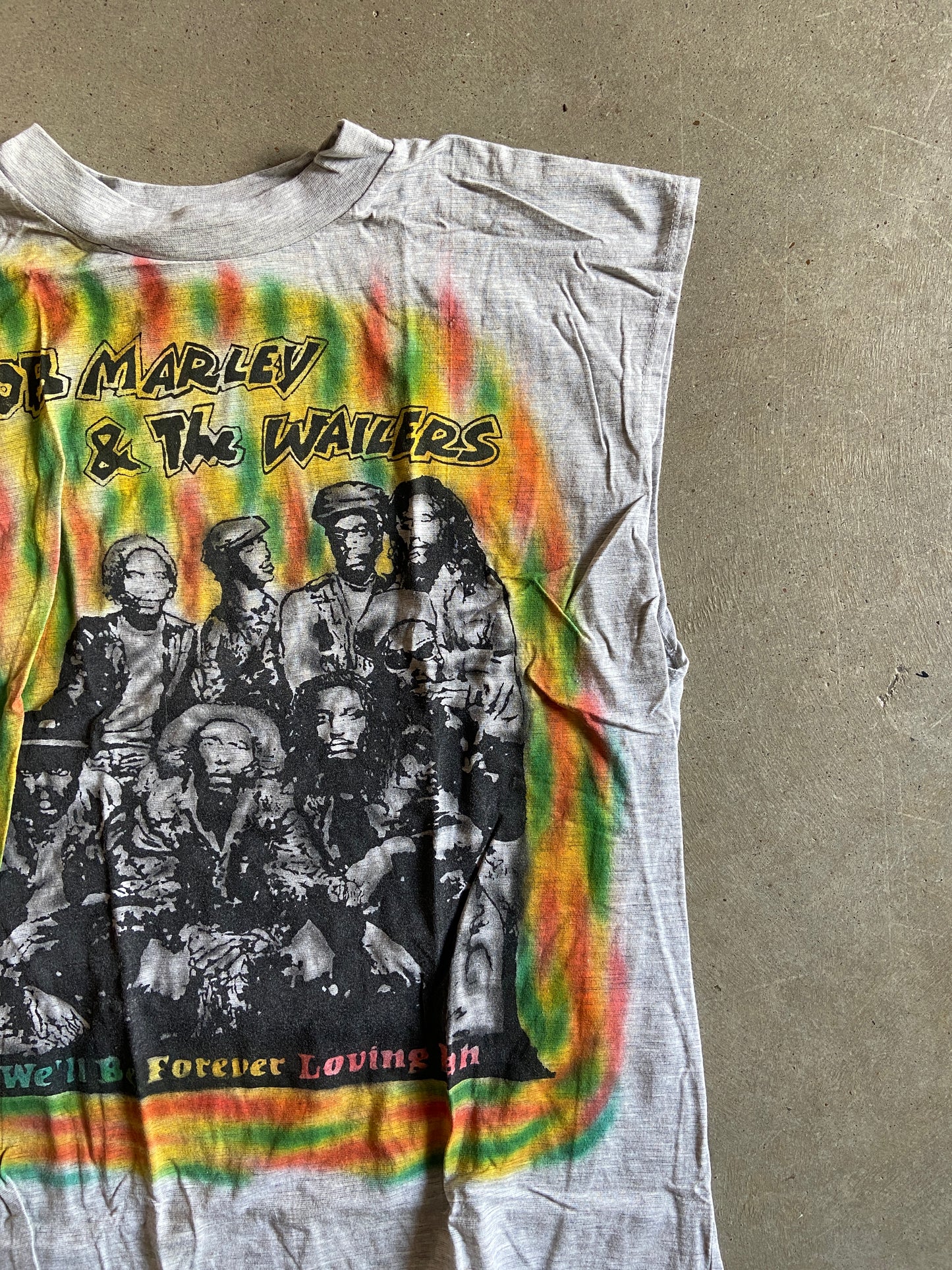 VTG Bob Marley And The Wailers Sleeveless Tee Sz M