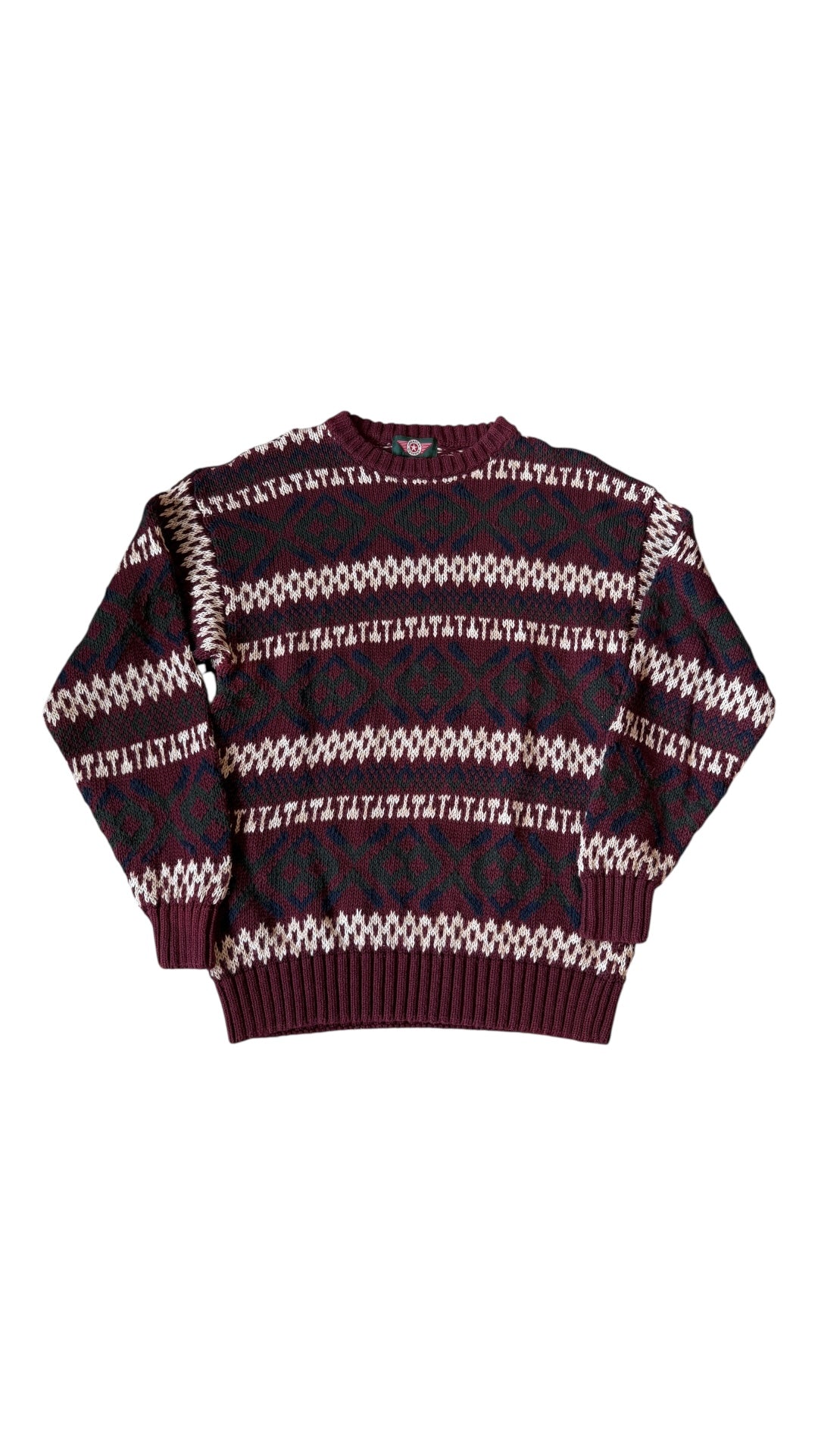 VTG American Outpost Knit Sweater Sz L