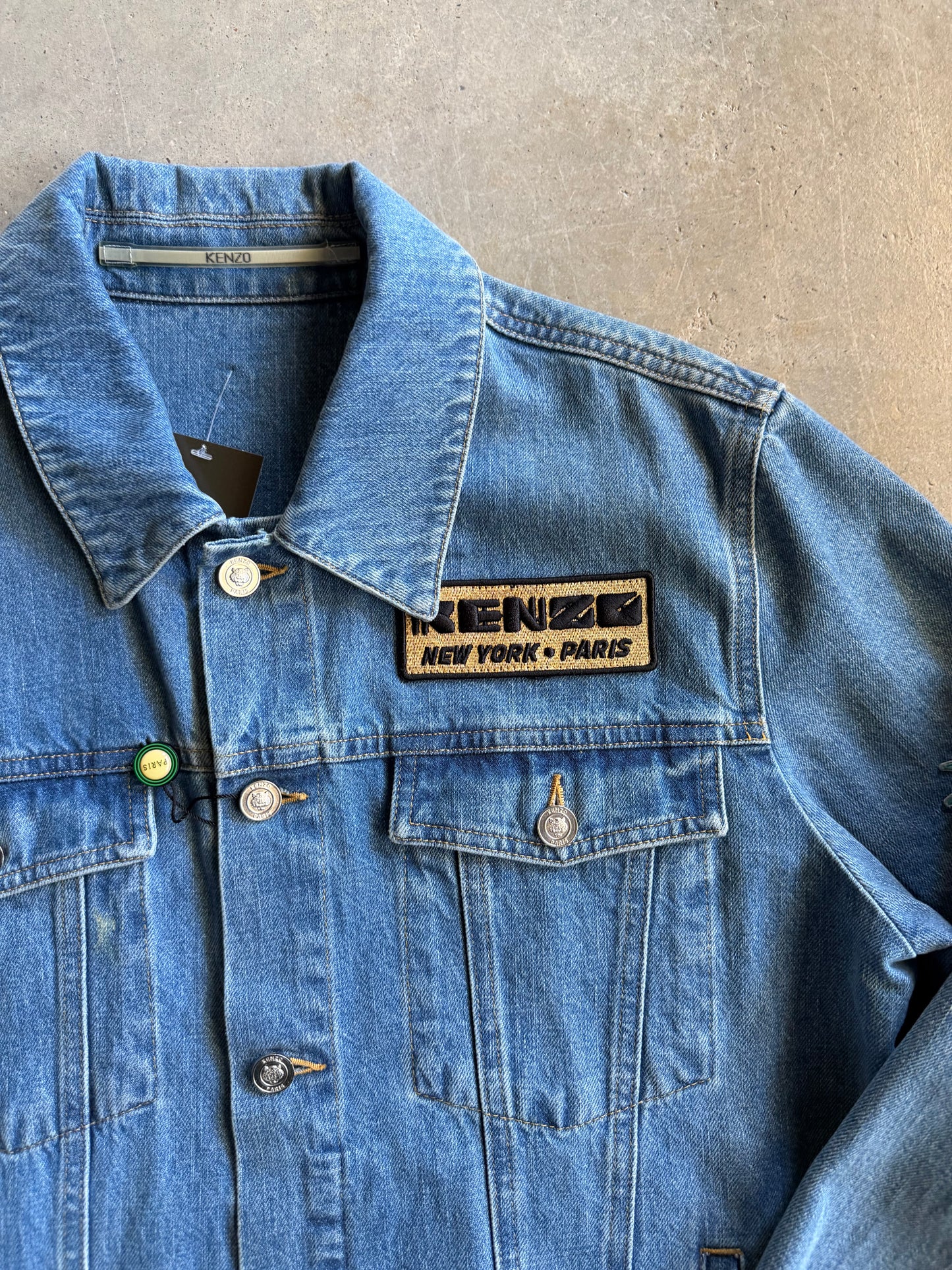 Kenzo Patch Denim Jacket Sz M