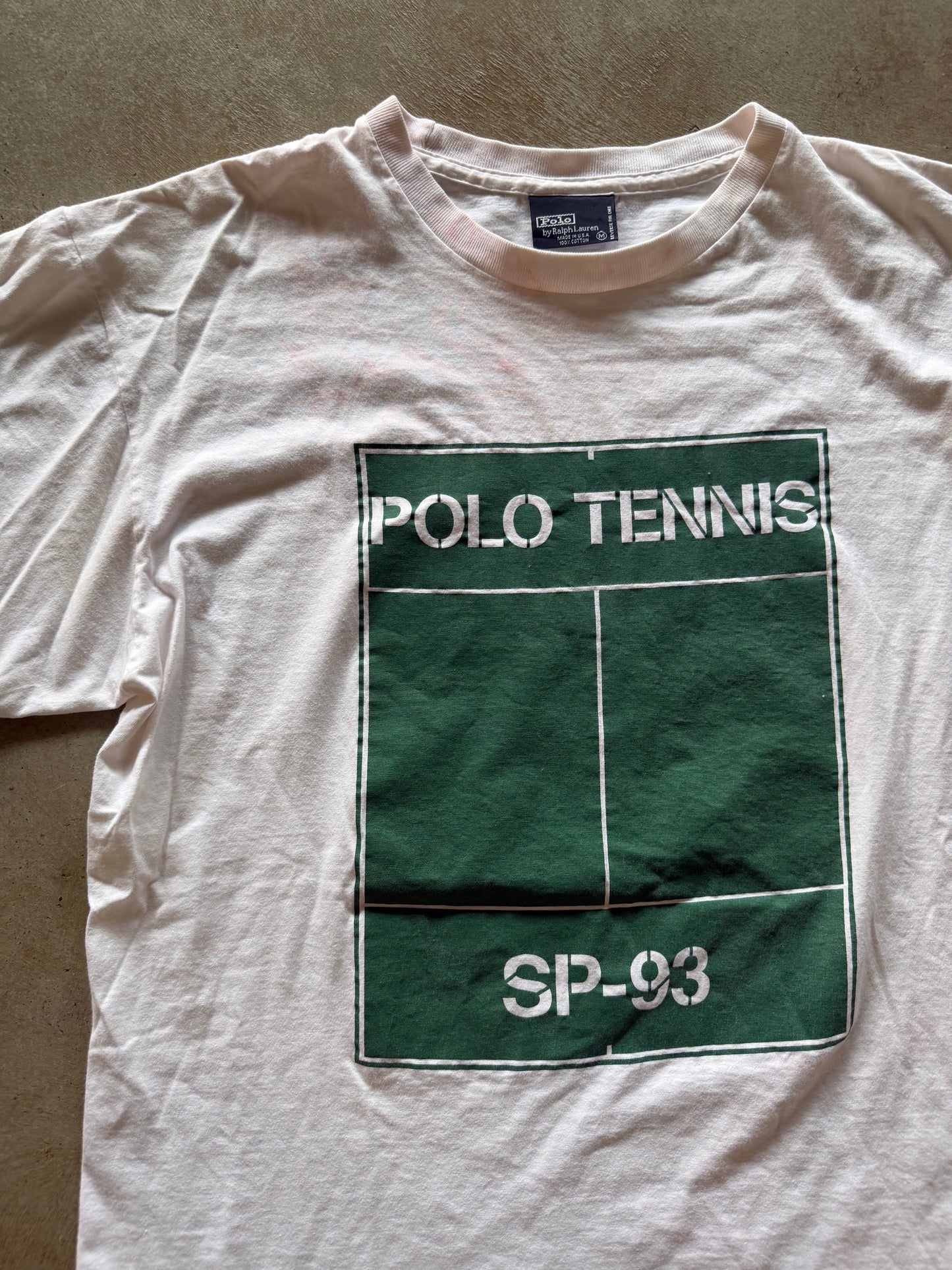 VTG Polo Tennis SP-93 Tee Sz M
