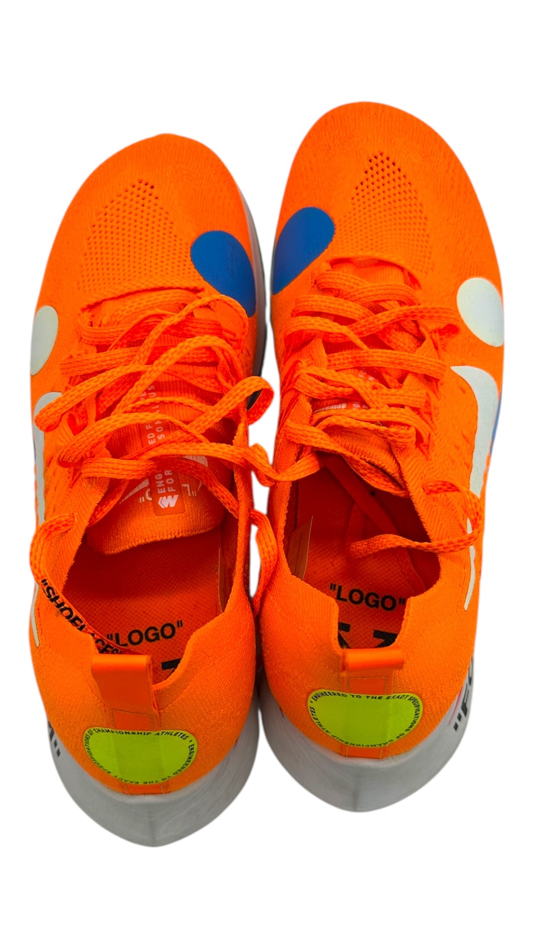 Preowned Nike Zoom Fly Mercurial Off-White Total Orange Sz 11M AO2115-800