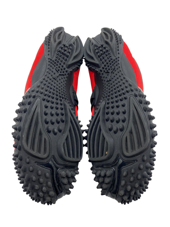 Preowned Puma Mostro OG Red Silver Sz 9.5M/11W 397330-05