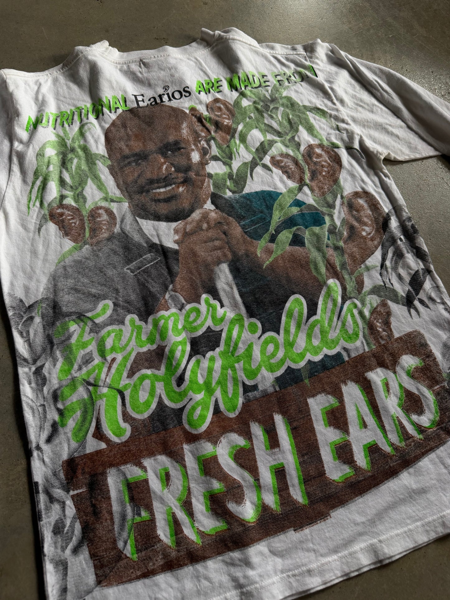 Backstock Co Tyson Holyfield EARIOS Orig. Distressed Tee Sz L