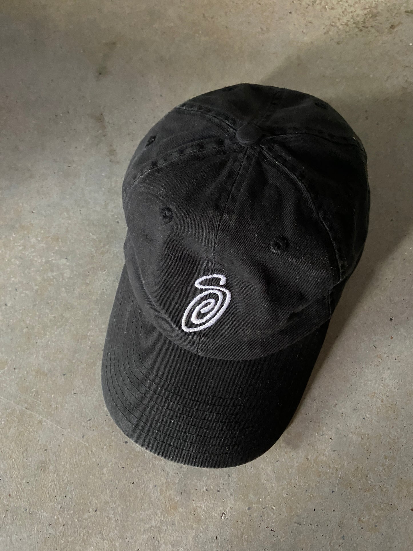Stussy S Black Logo Hat