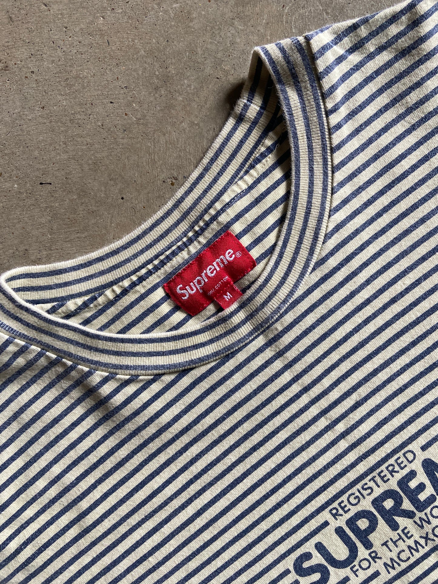 Supreme FW 2020 Micro Stripe L/S Top Sz Medium