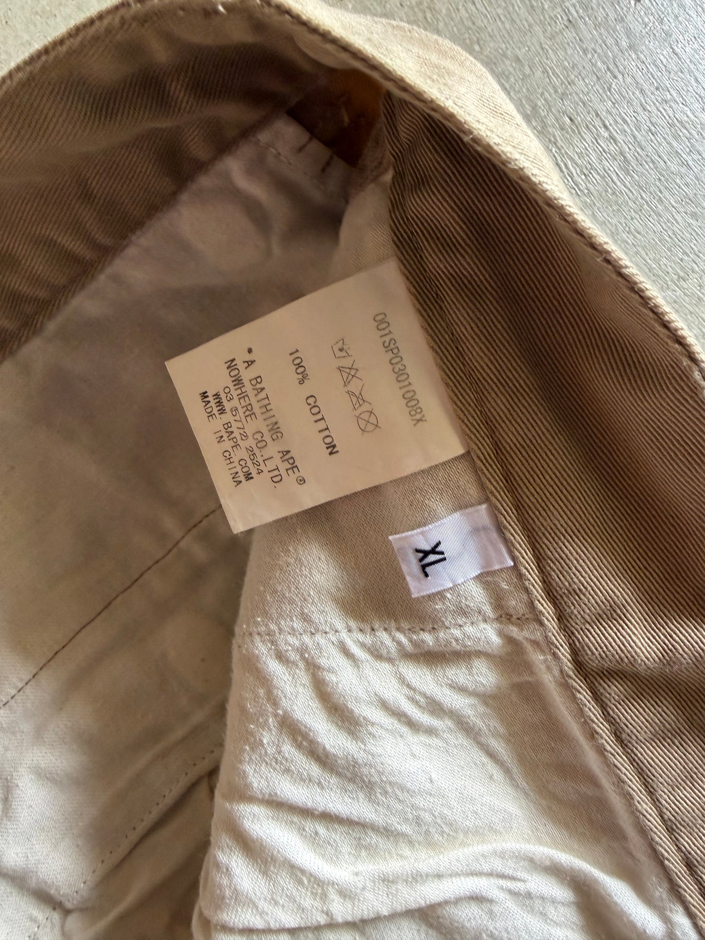 Bape Khaki Shorts Sz XL
