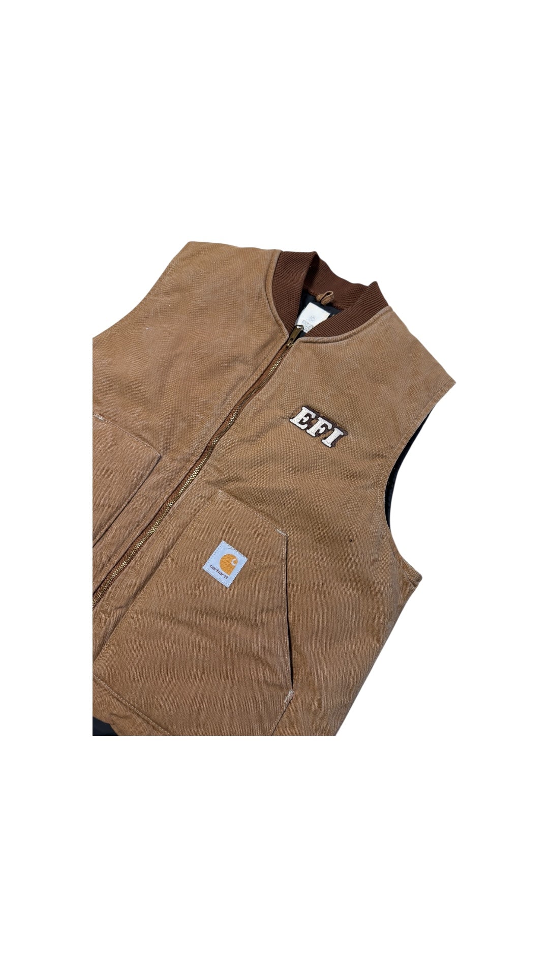 VTG Carhartt EFI Brown Vest Sz L/XL