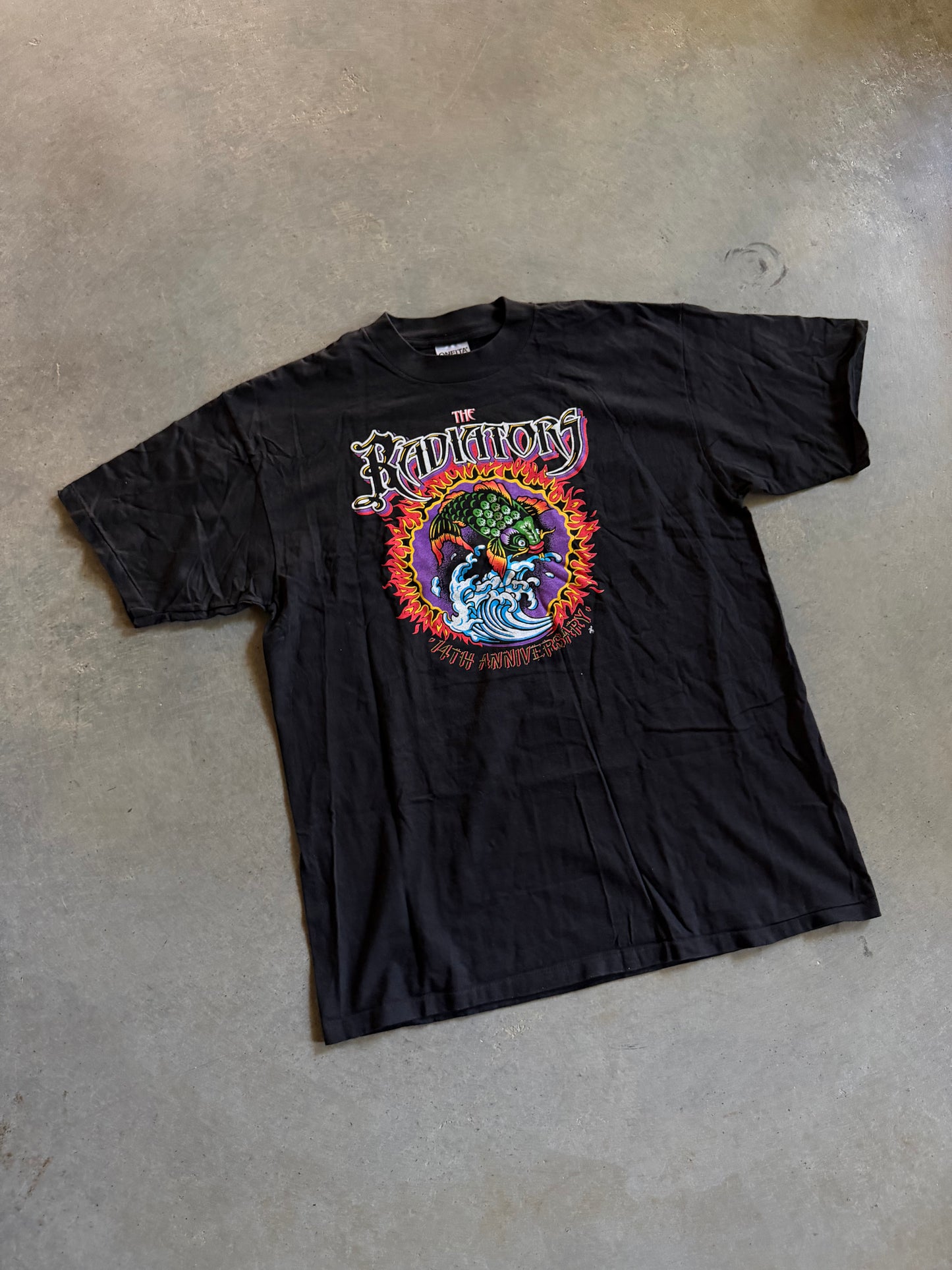 VTG The Radiators 14th Anniversary Tee Sz XL