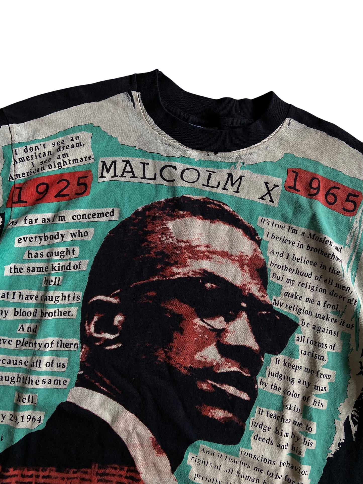 Bootleg Malcom X Mosquito Head Tee Sz L/XL