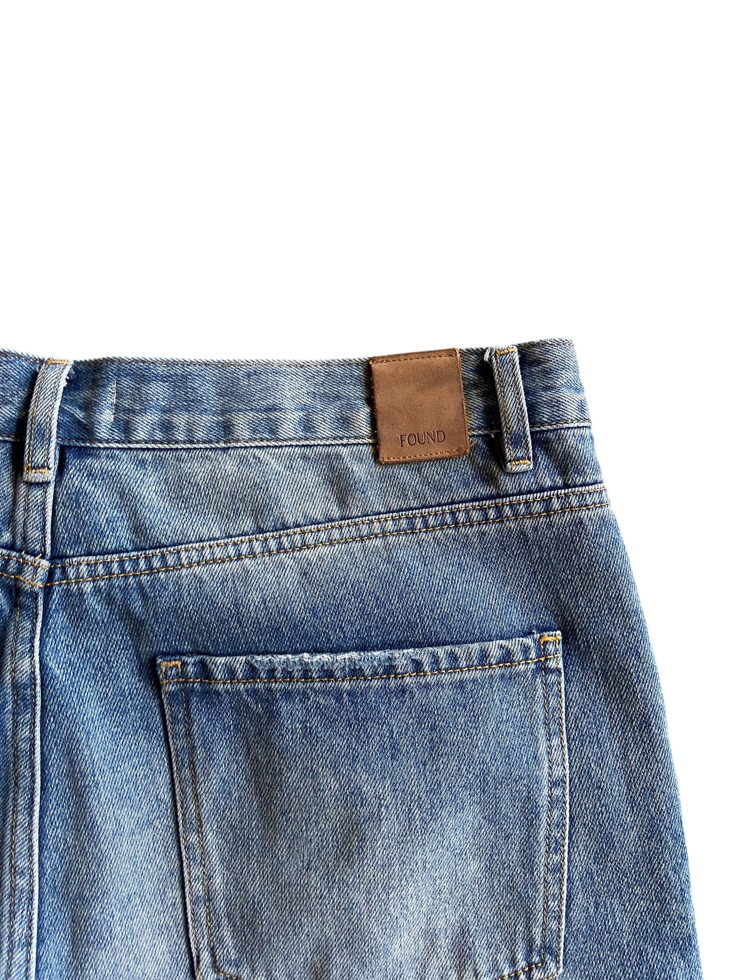 Found Medium Wash Denim Baggy Jeans Sz 34x30