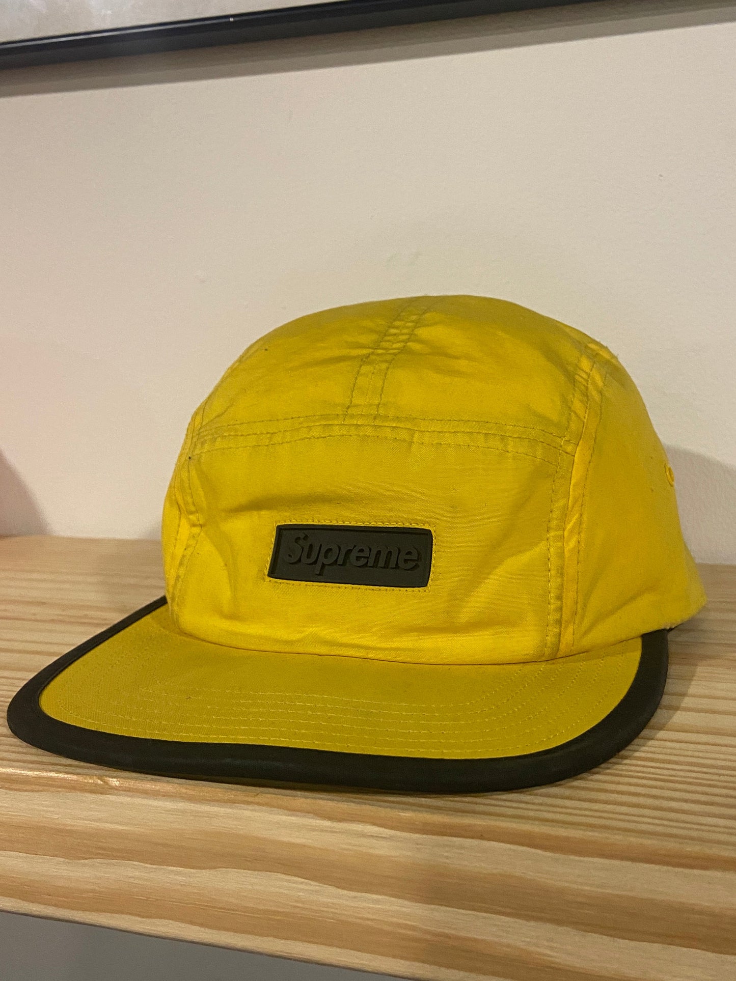 SS17 Supreme Rubber Logo Camp Cap