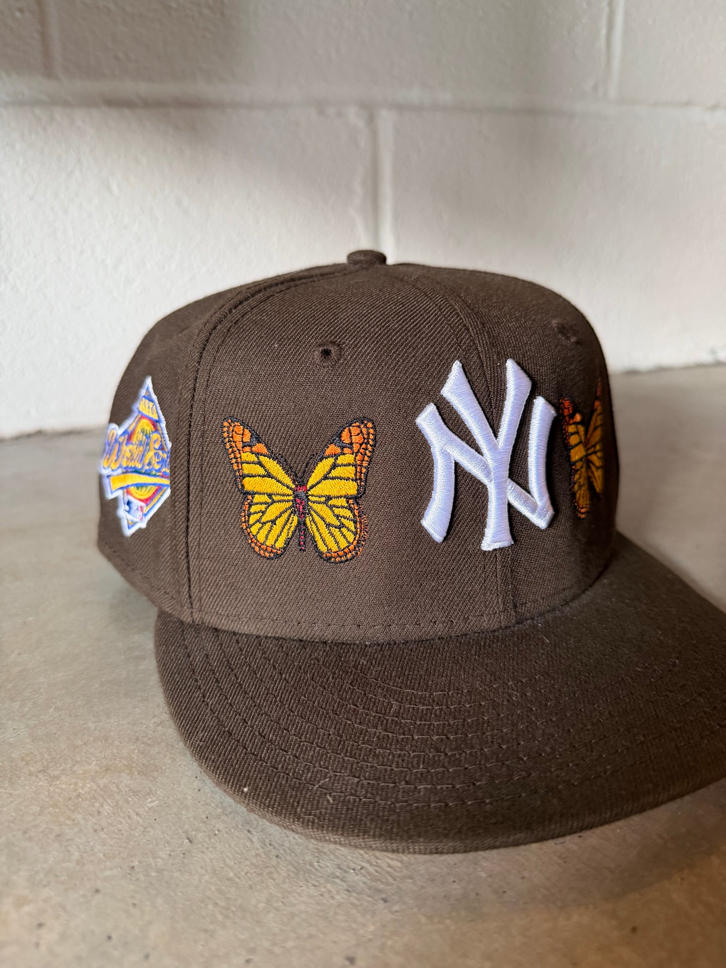 Lord Fubu New York Yankees 5950s EWDIL Fitted Hat Sz 7 1/4