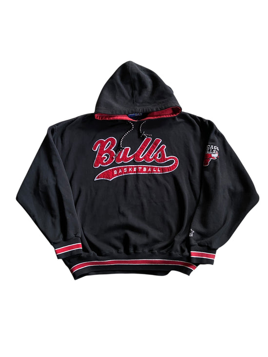 VTG Chicago Bulls Starter Script Hoodie Sz 2XL