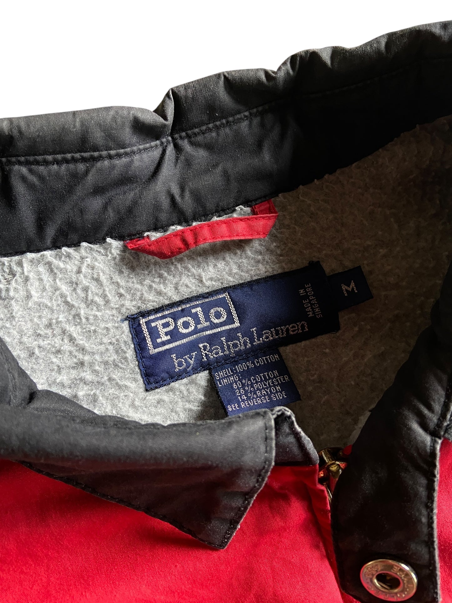 VTG Polo Colorblock Insulated Jacket Sz Med