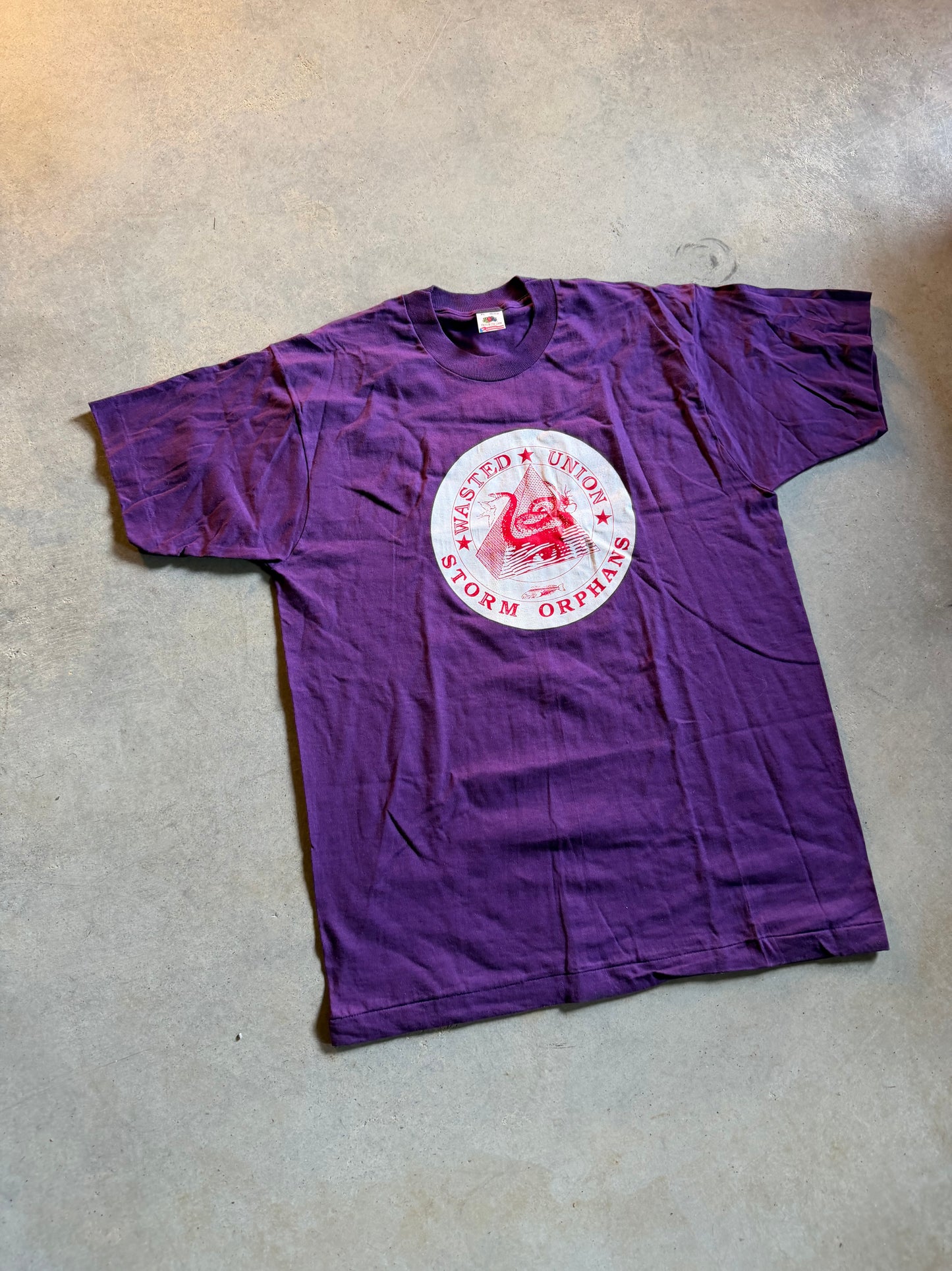 VTG Storm Orphans Wasted Union Band Tee Sz XL