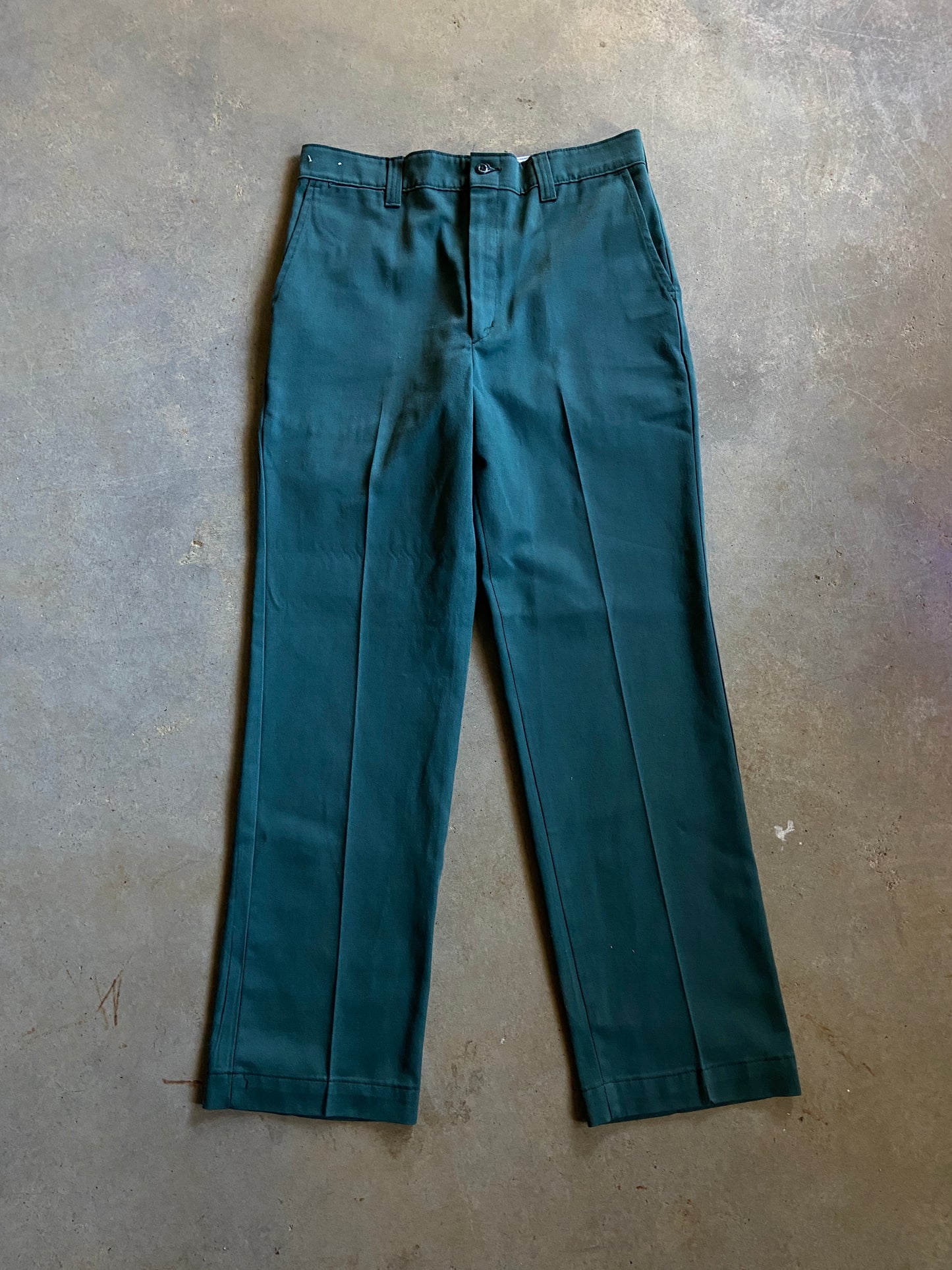 VTG Big Ben Emerald Green Work Pants Sz 34x32
