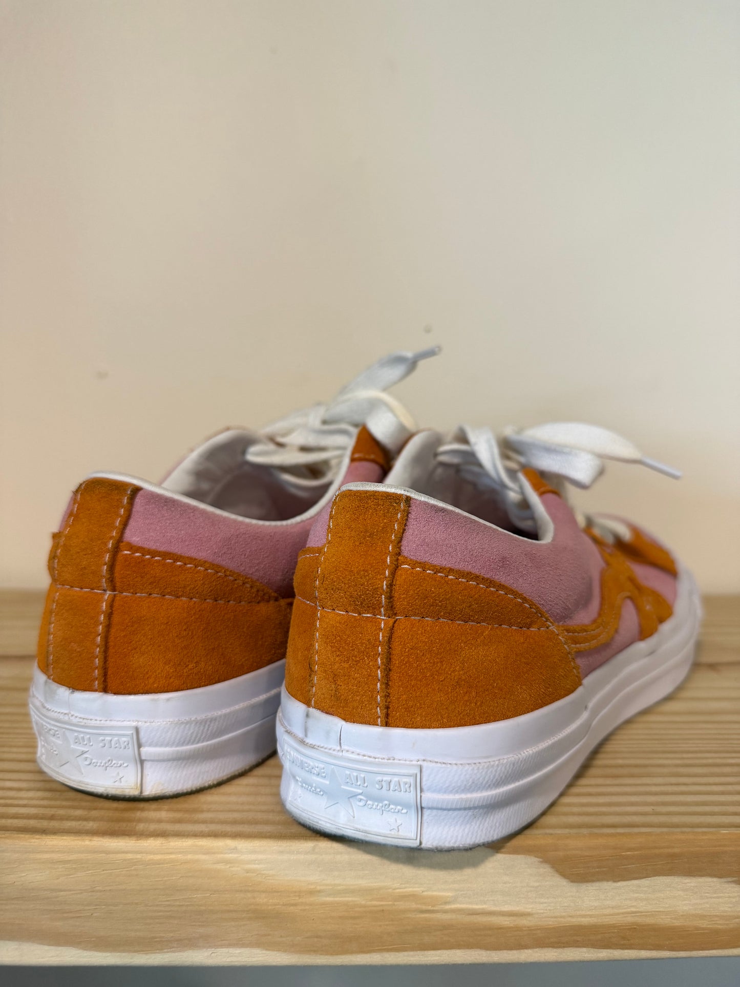 Preowned Converse One Star Ox Tyler the Creator Golf le Fleur Pink Orange Sz 9.5M/11W