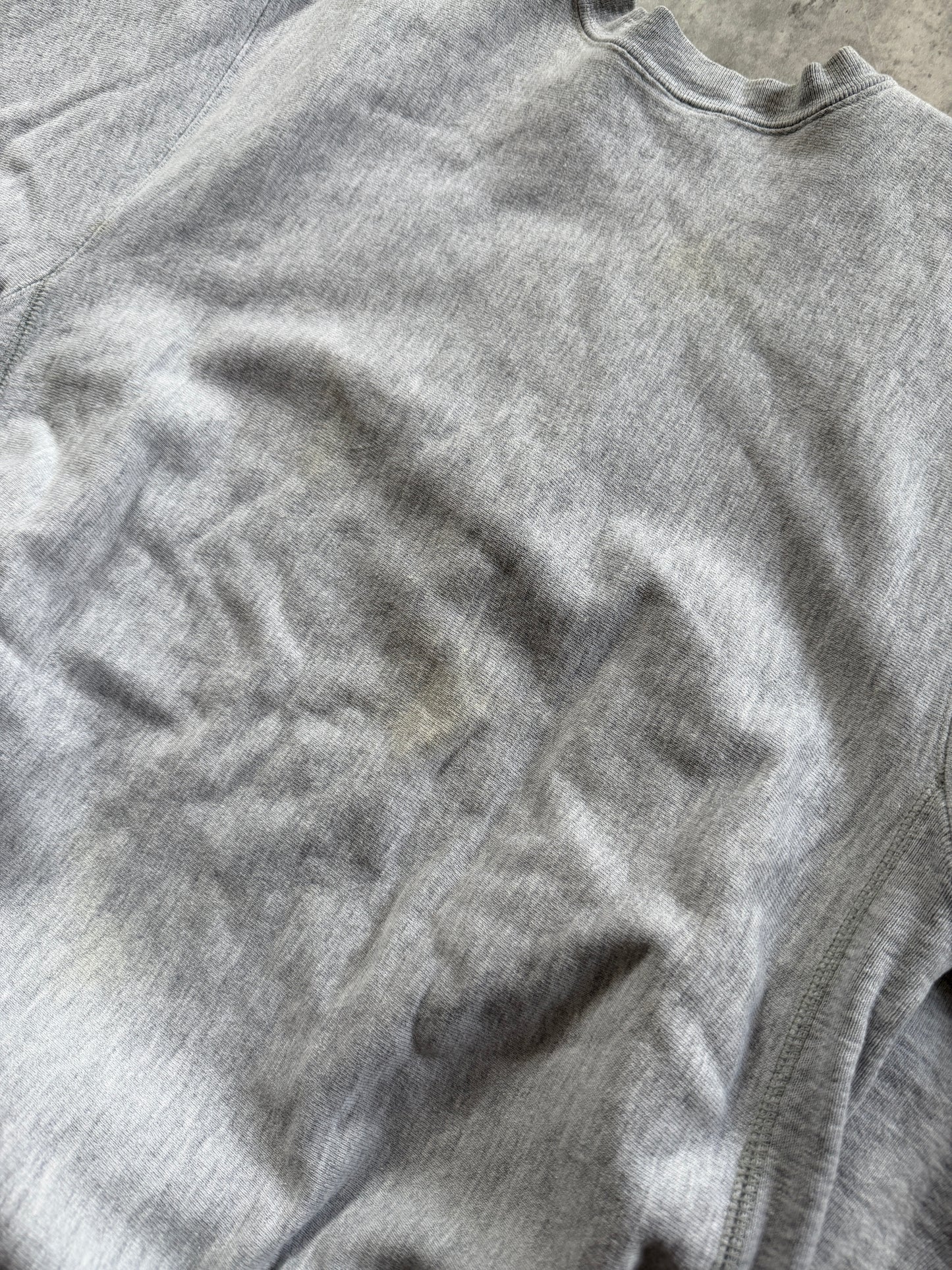 80s Vintage Champion Reverse Weave Penn State Sweatshirt Gray Distressed Sz L