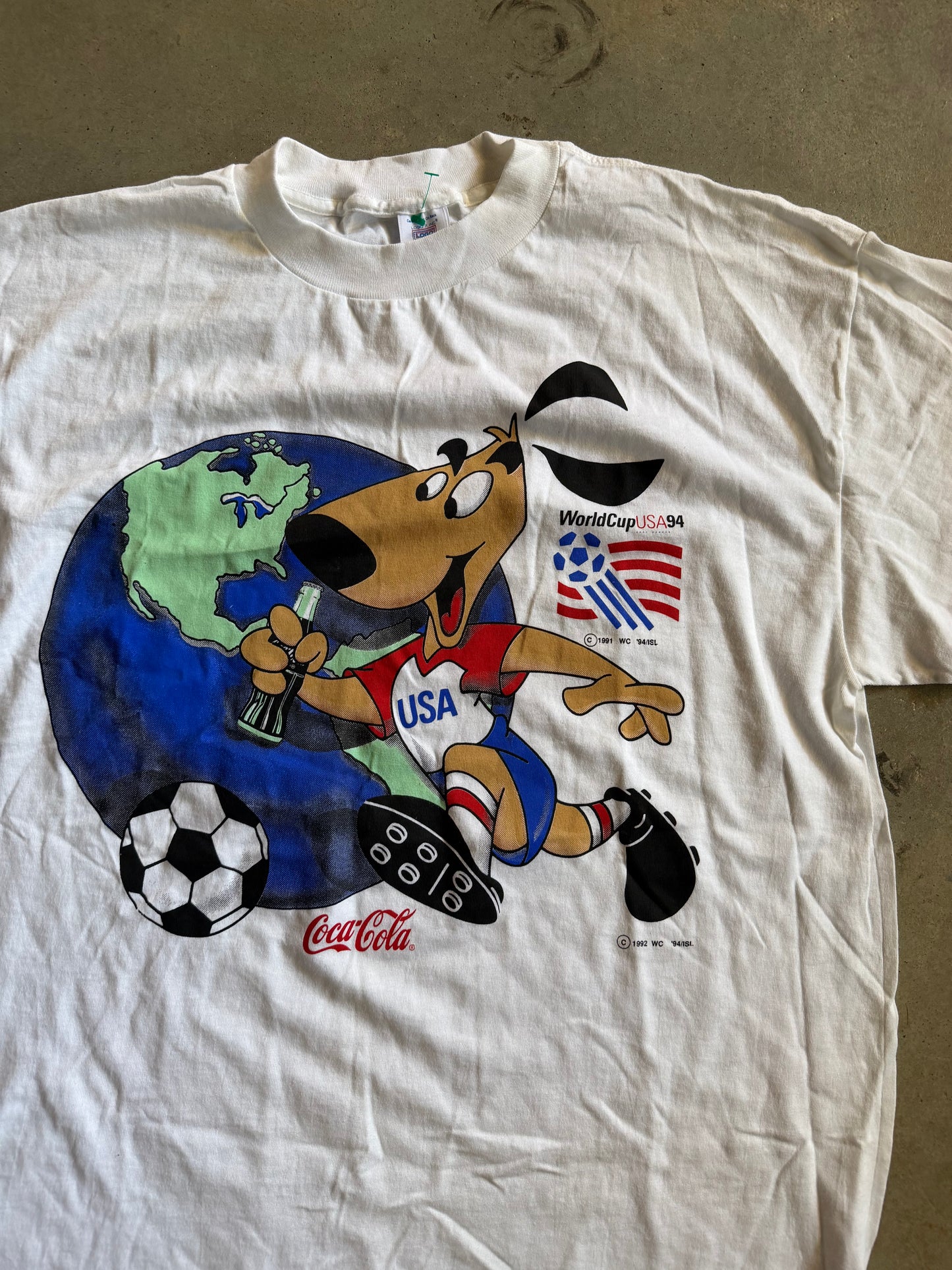 VTG World Cup 1994 Coca-cola Tee Sz XL