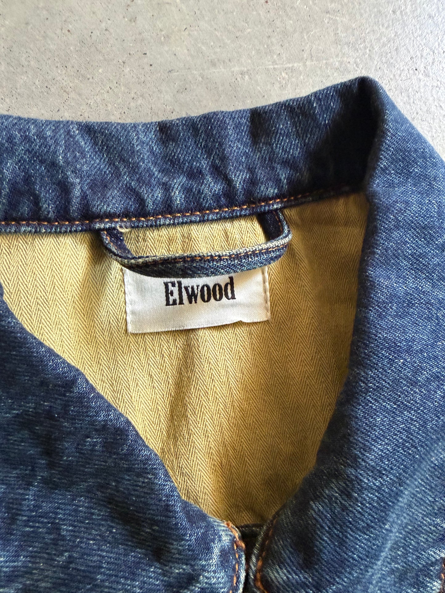 Elwood Faded Denim Jacket Sz M