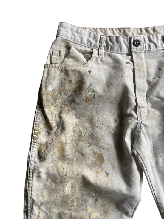 VTG Dickies Brown/Gray Paint Splash Pants Sz 32x31