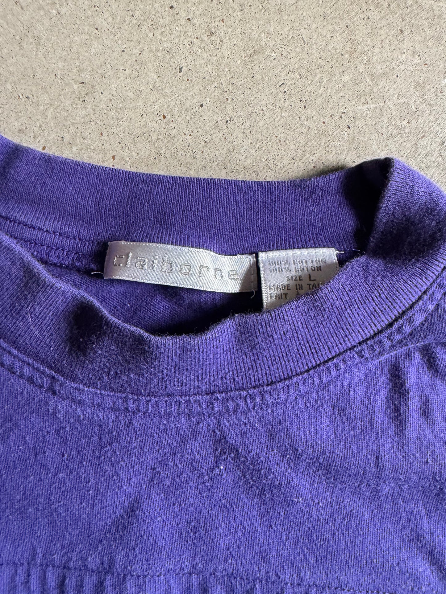 Claiborne Multicolor Tee Sz L/XL