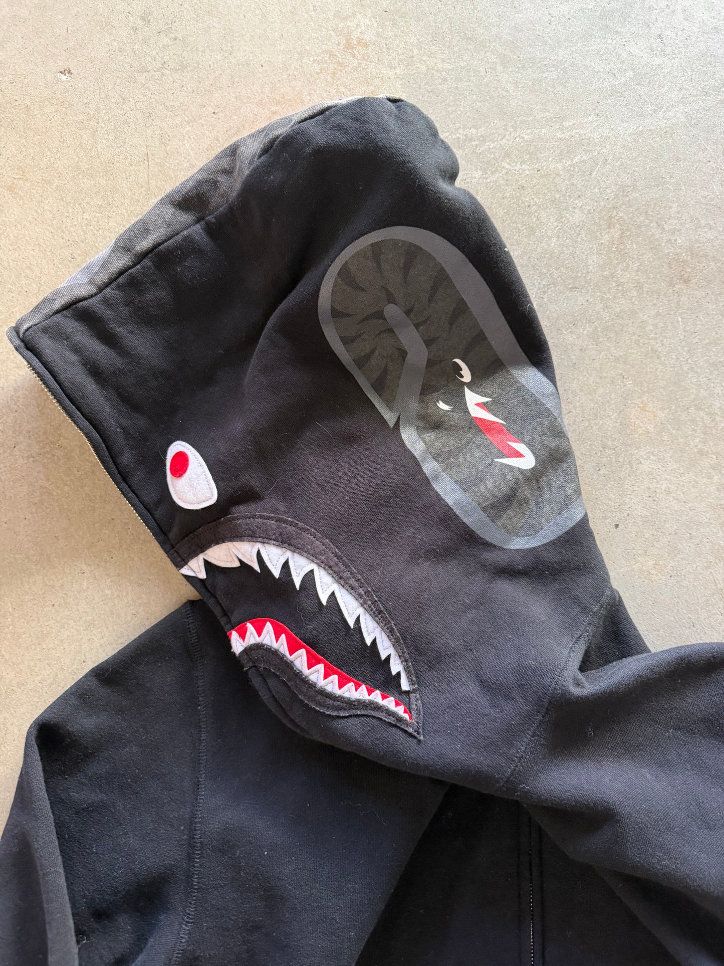 Bape x Stampd Bondage Shark Hoodie Sz L